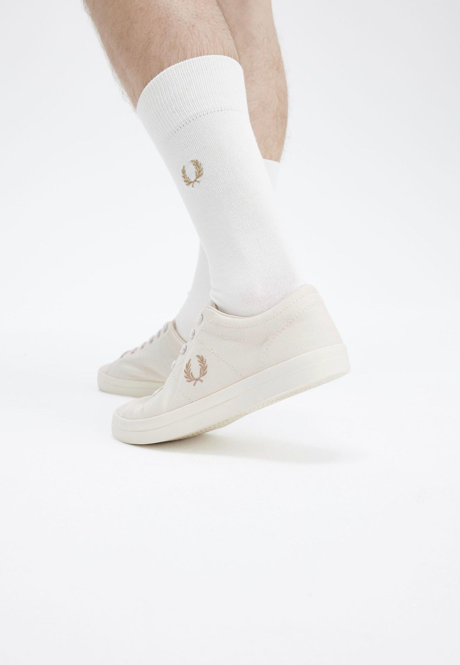 Fred Perry - Baseline Twill Ecru/Warm Stone - Shoes | Men-Image