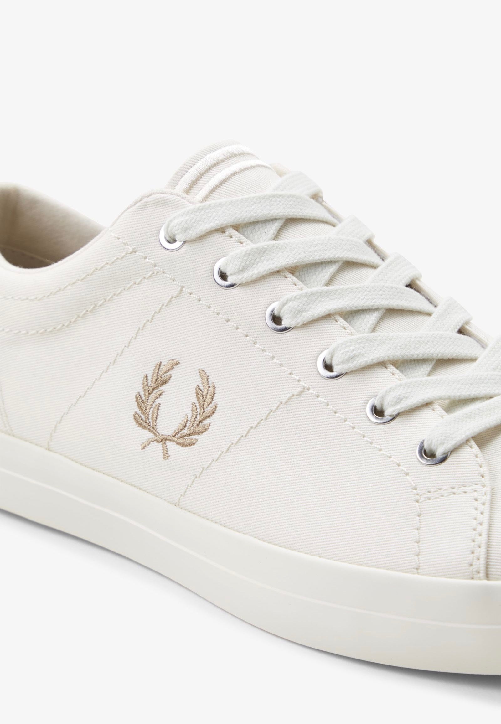 Fred Perry - Baseline Twill Ecru/Warm Stone - Shoes | Men-Image