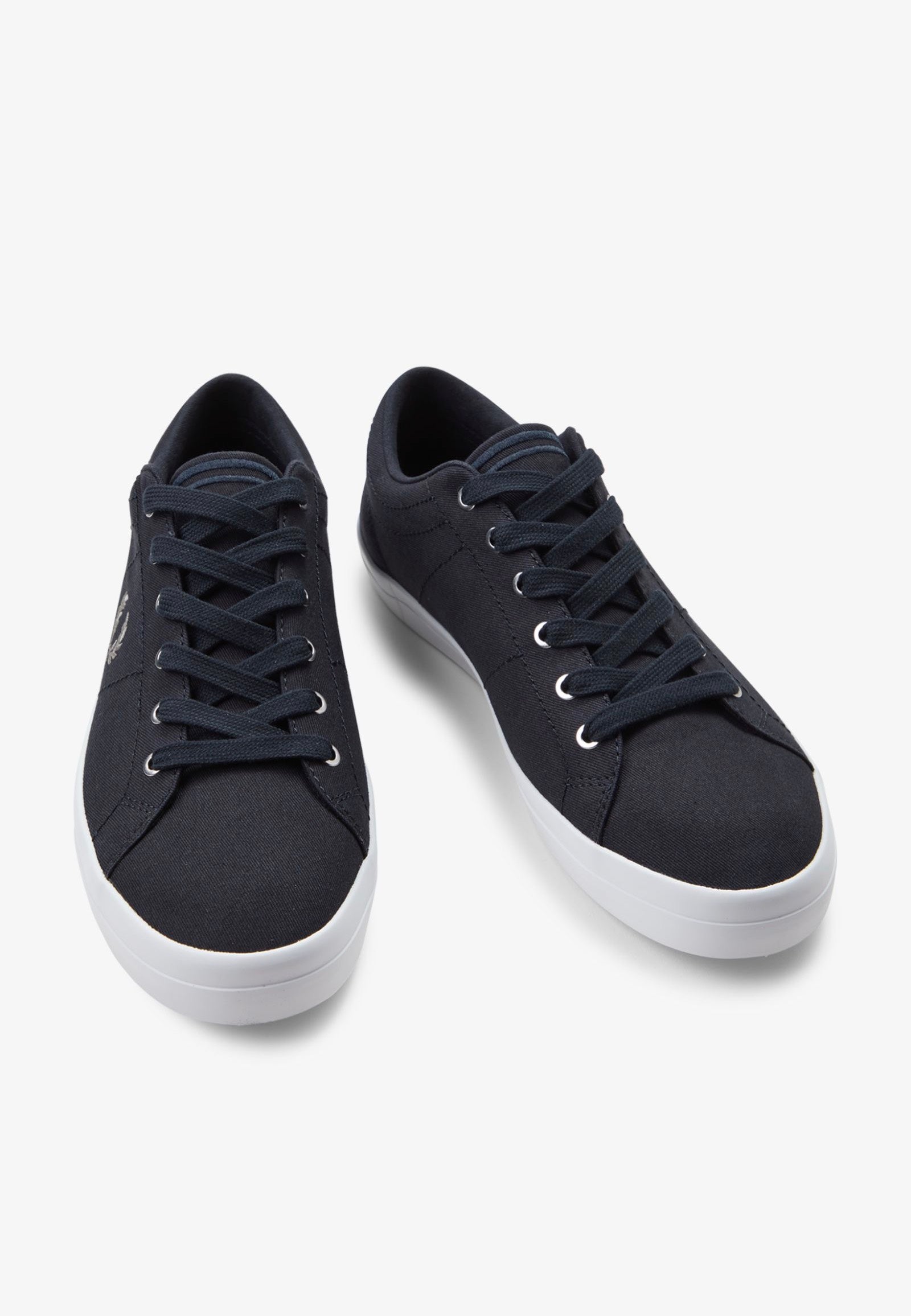 Fred Perry Baseline Twill Navy Warm Grey Shoes Impericon