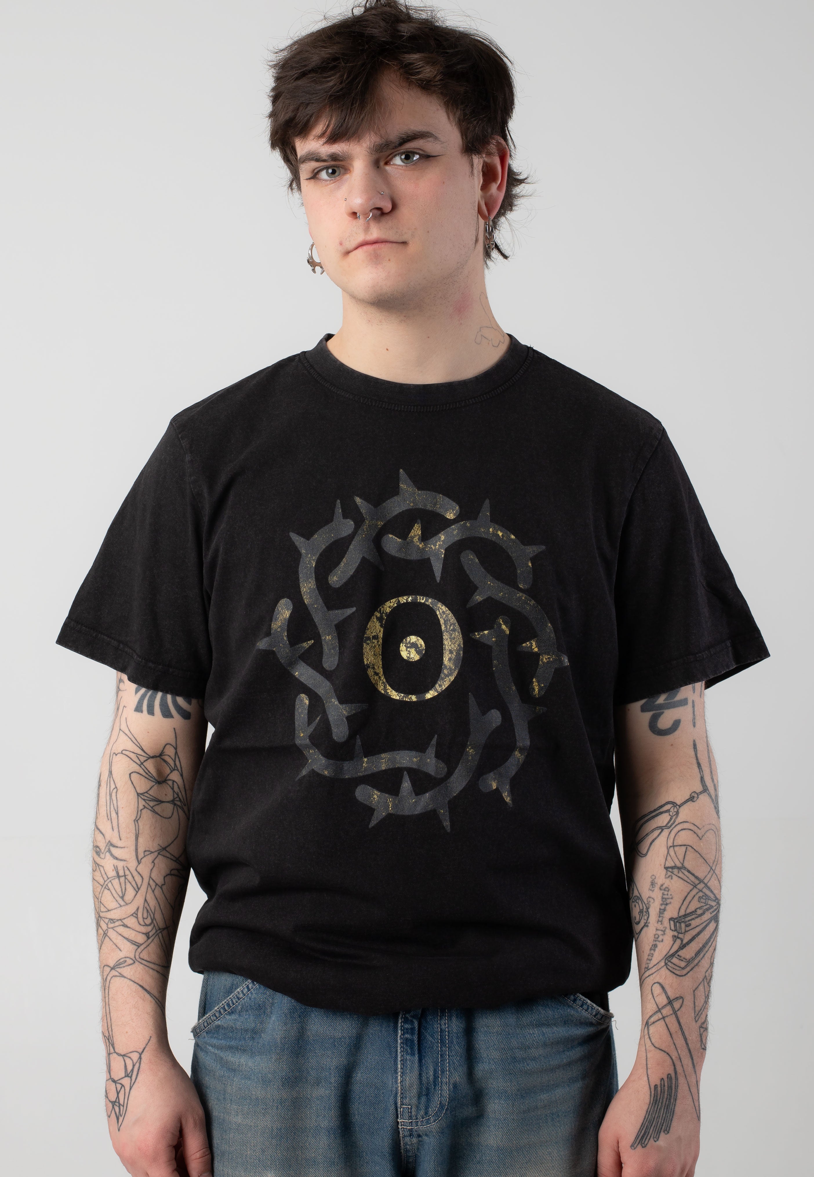 Bad Omens - Apple Crown Acid Washed - T-Shirt | Men-Image