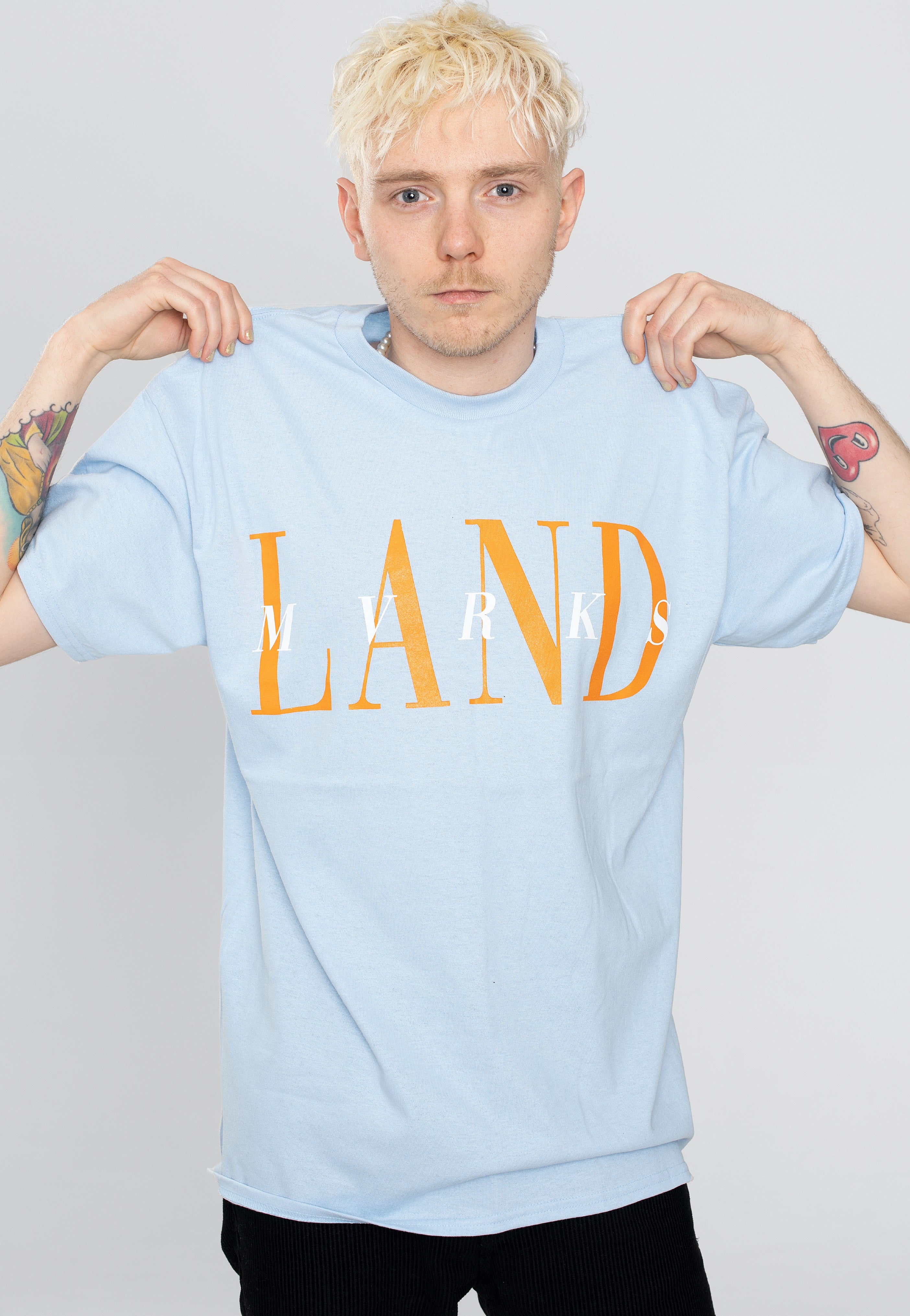 Landmvrks - 80s Logo Baby Blue - T-Shirt | Men-Image