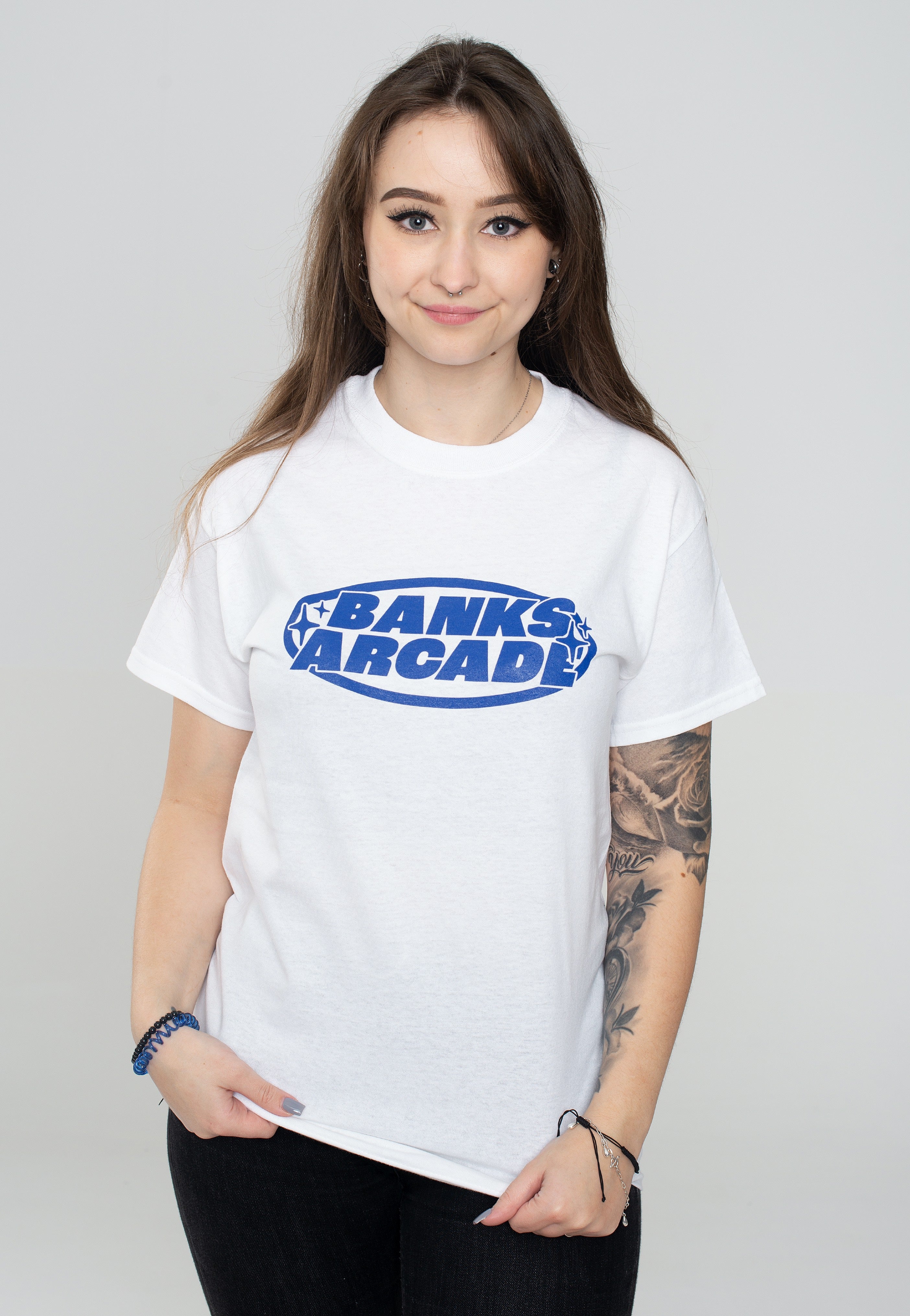 Banks Arcade - Twinkle Logo White - T-Shirt | Women-Image