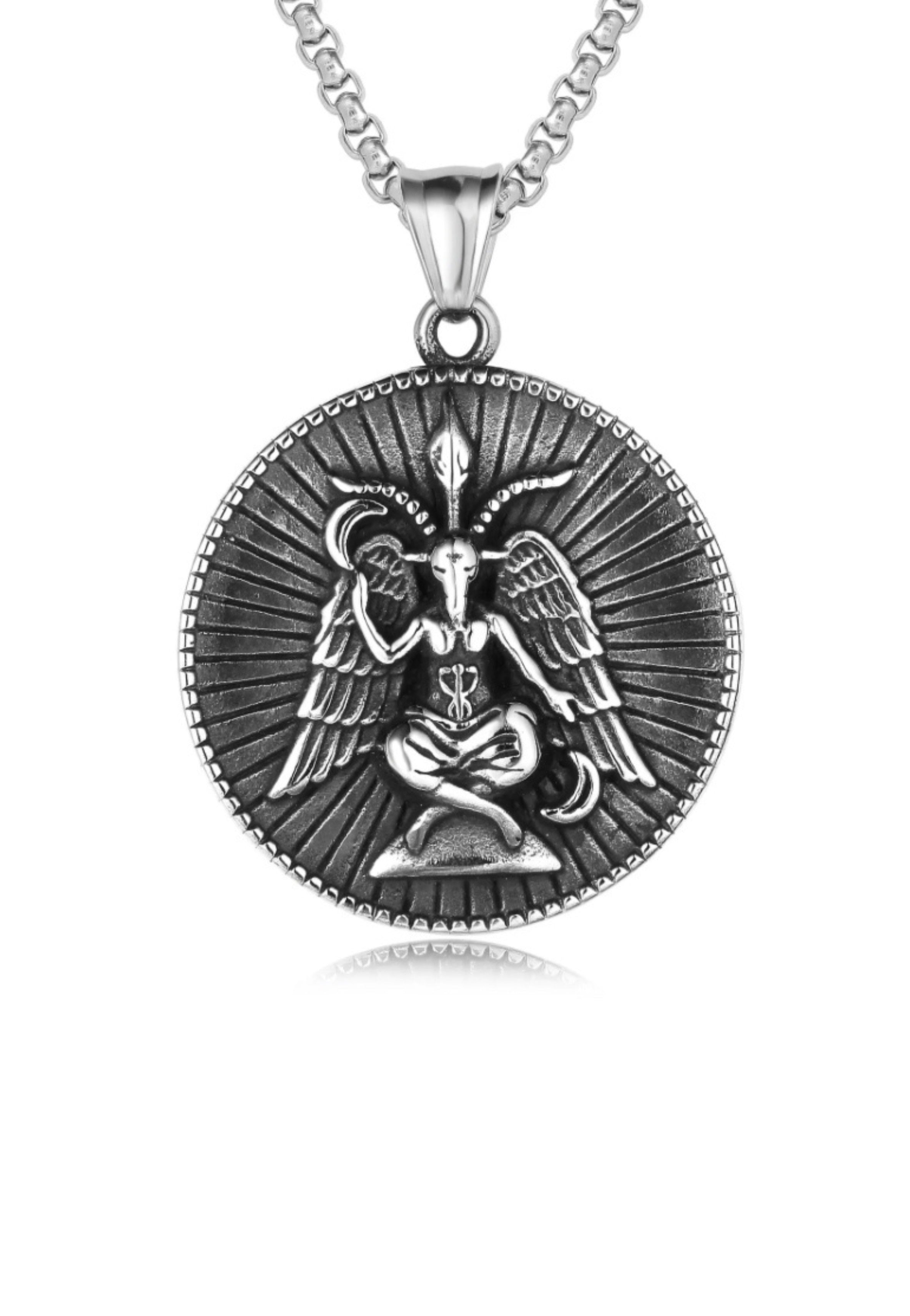 Easure - Baphomet Round - Necklace | Neutral-Image