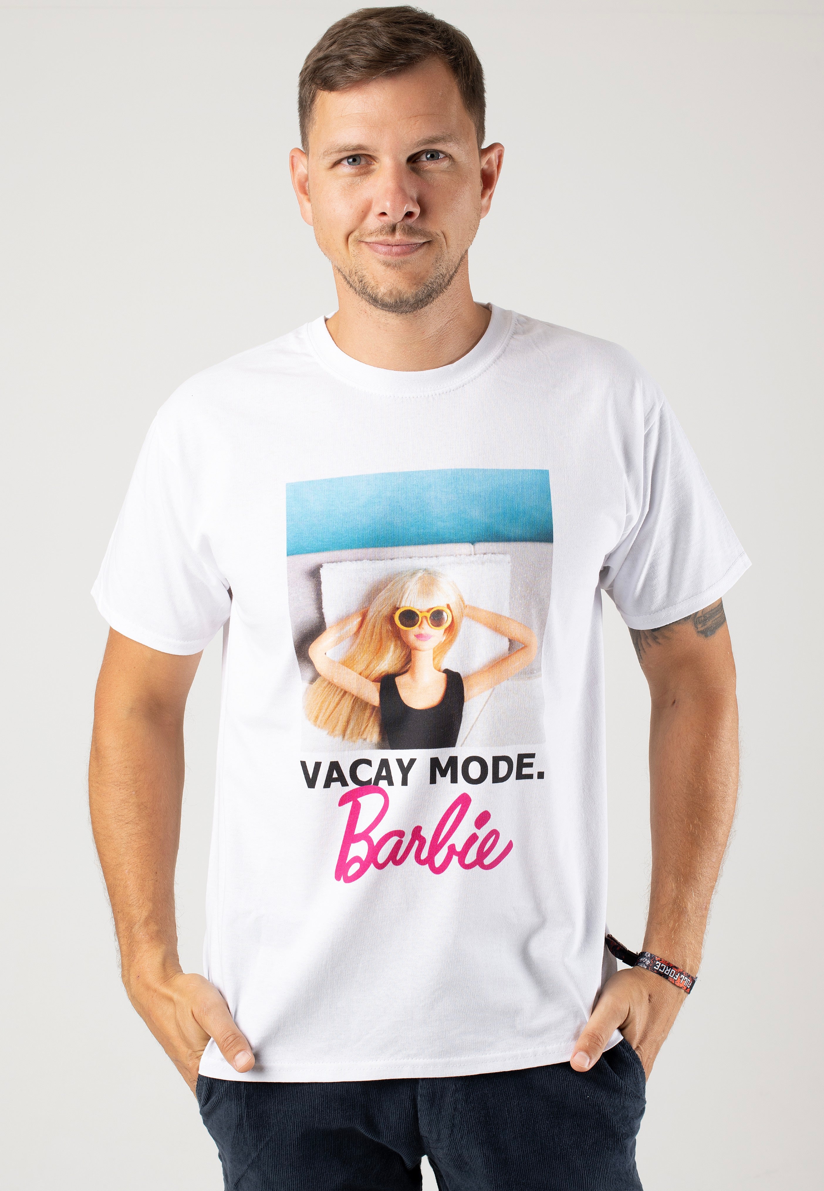 Barbie - Vacay Mode White - T-Shirt | Men-Image