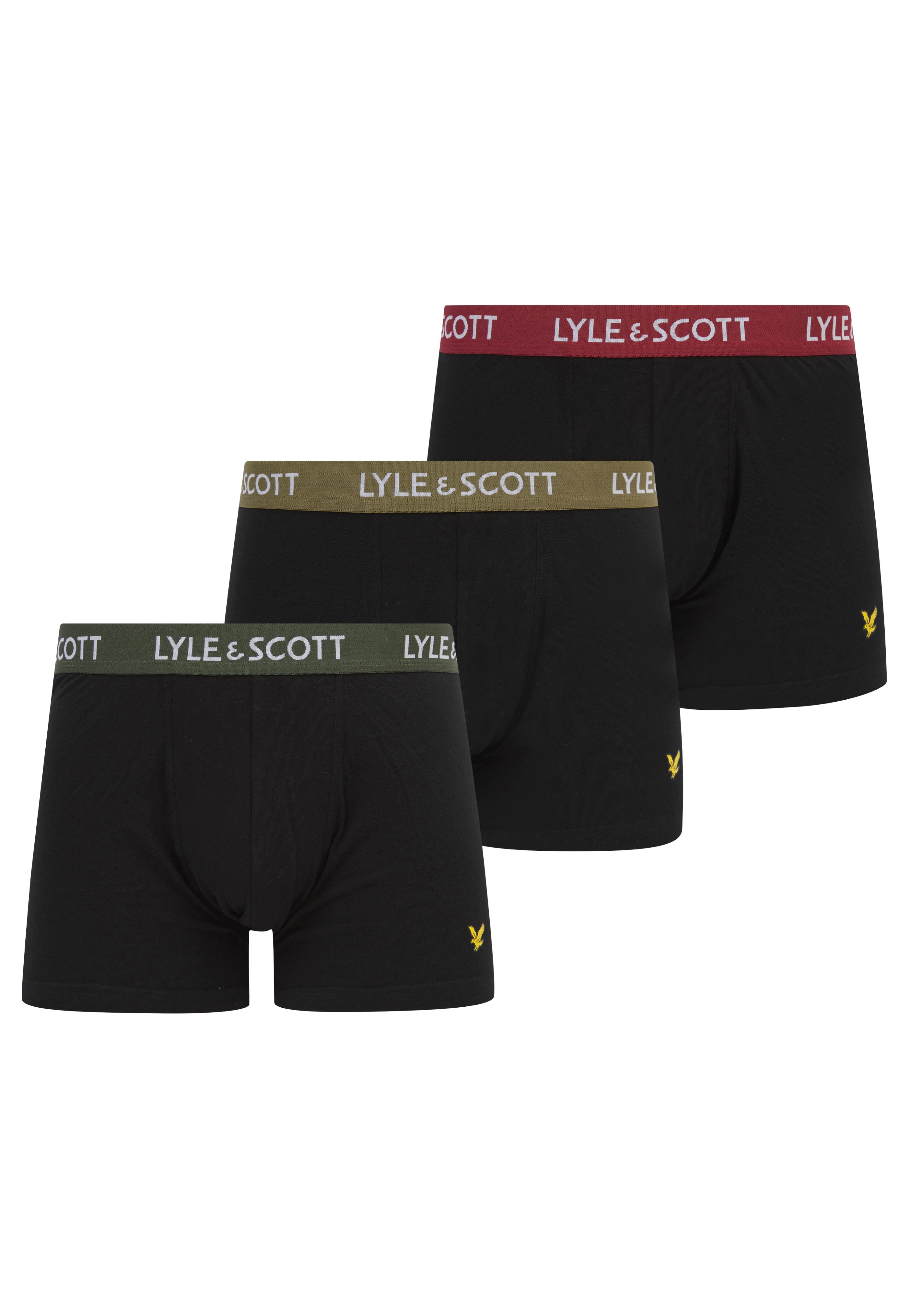 Lyle & Scott - Barclay Waistbands Black Multi - Boxershorts | Men-Image