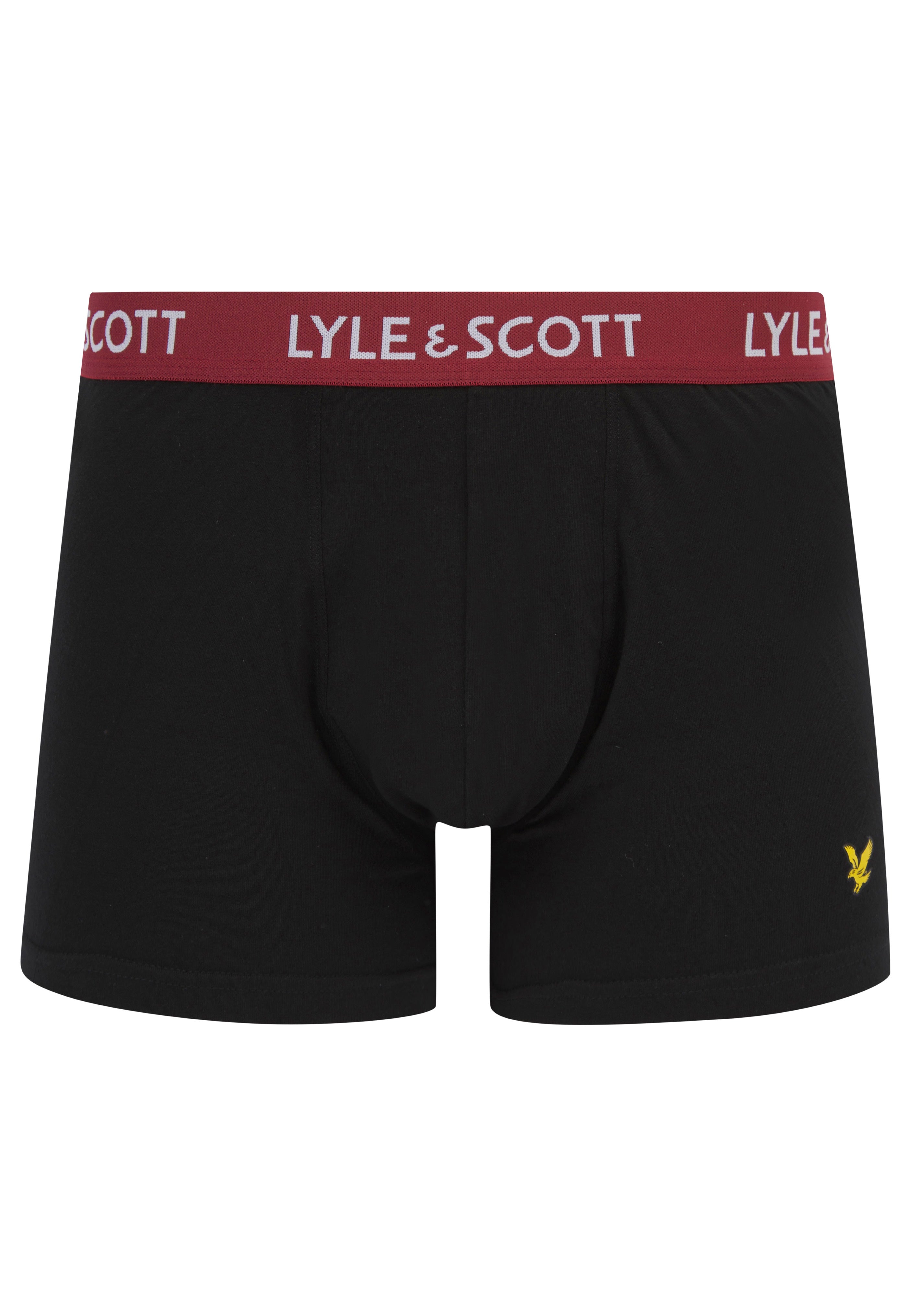 Lyle & Scott - Barclay Waistbands Black Multi - Boxershorts | Men-Image