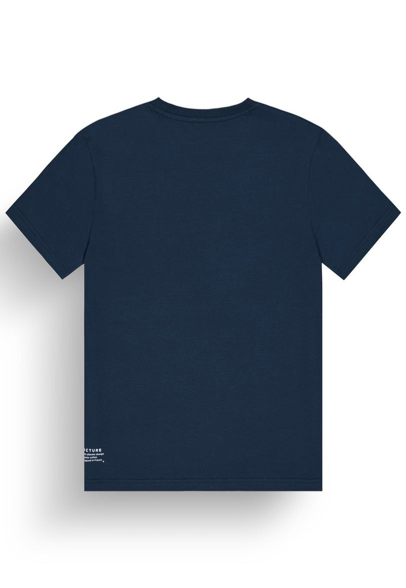 Picture - Basement Natamo Dark Blue - T-Shirt | Men-Image