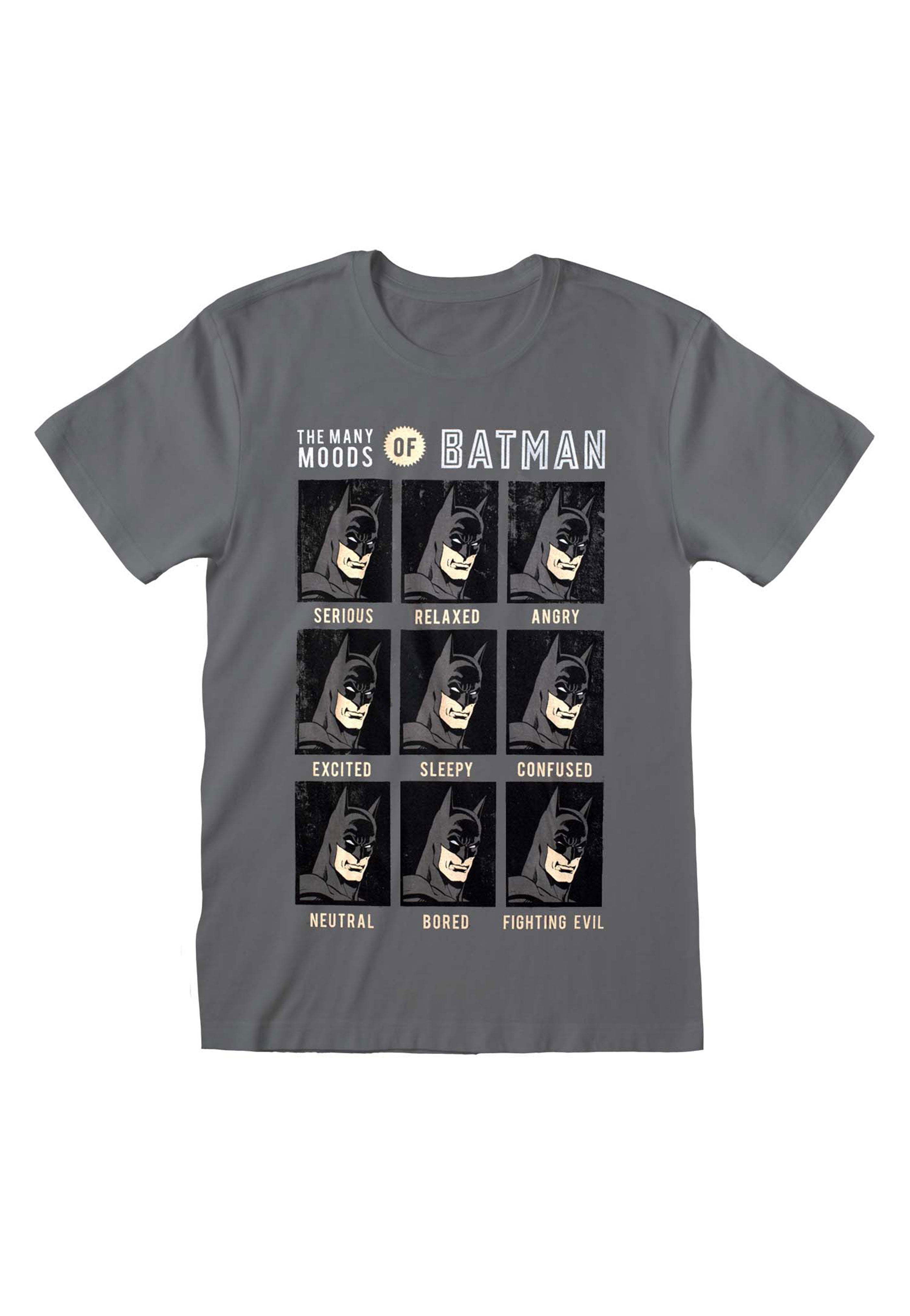 Batman - Emotions Of Batman Charcoal - T-Shirt | Men-Image