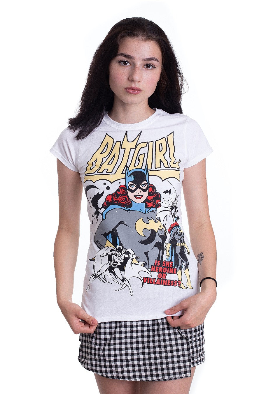 Batgirl - Hero Or Villain White - Girly | Women-Image