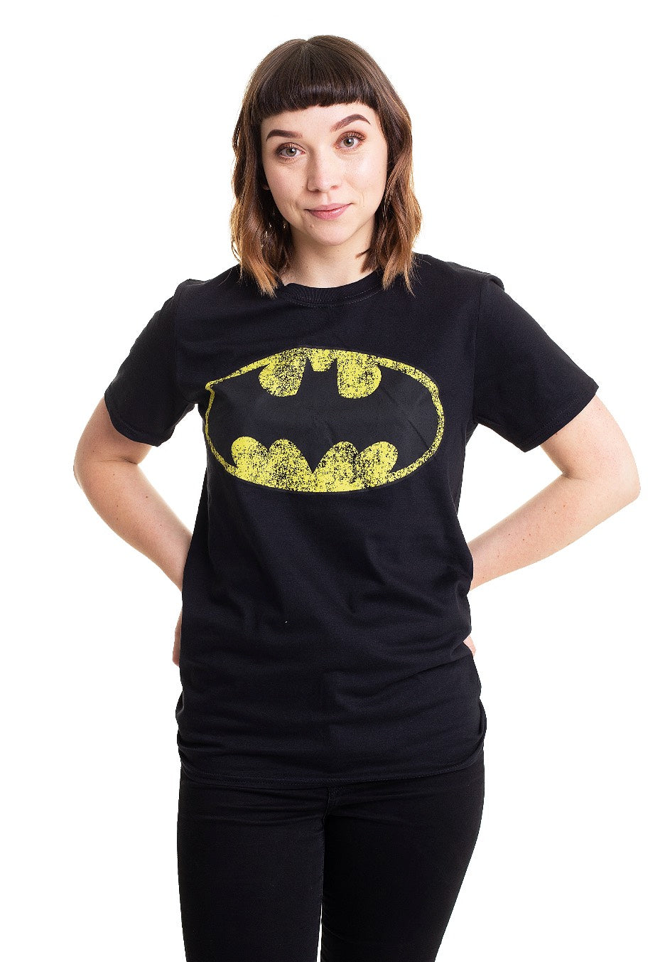 Batman - Distressed Logo - T-Shirt | Women-Image