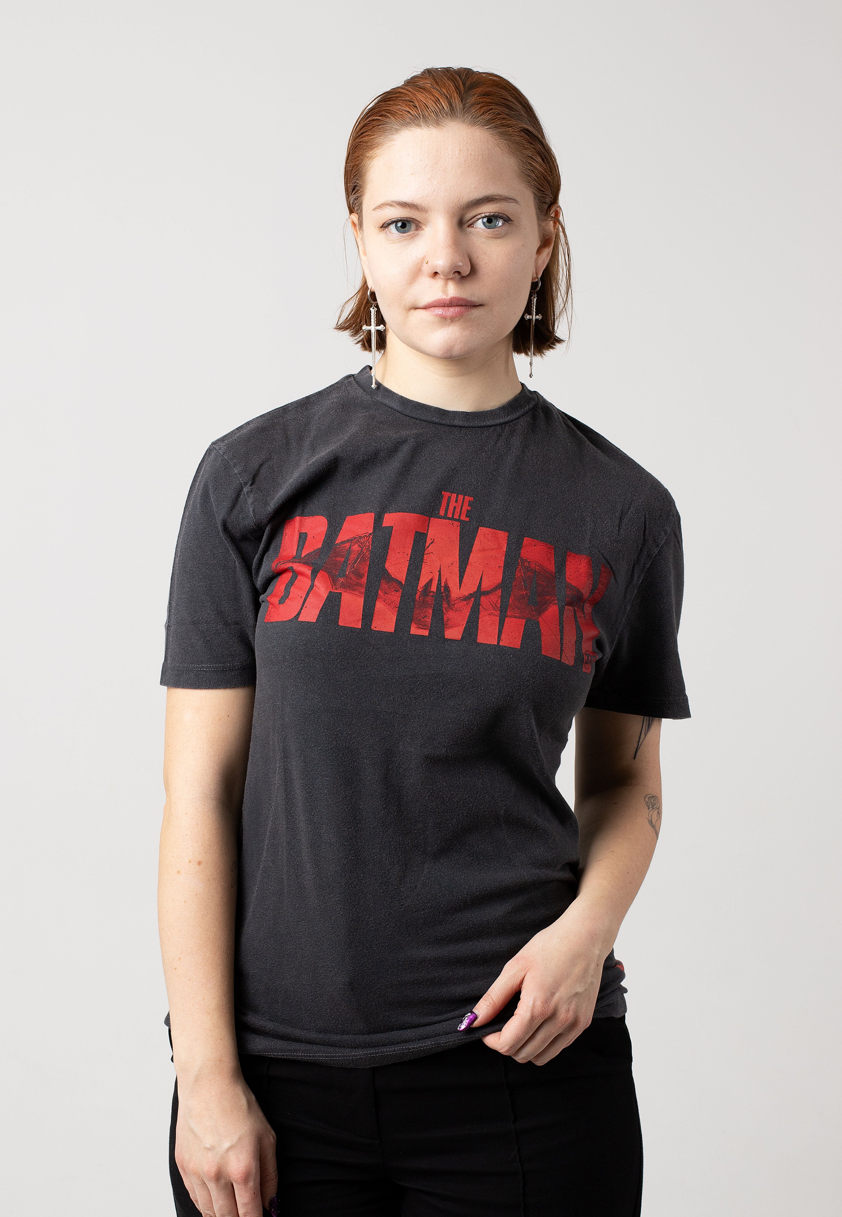 Batman - Logo Acid Wash - T-Shirt | Women-Image