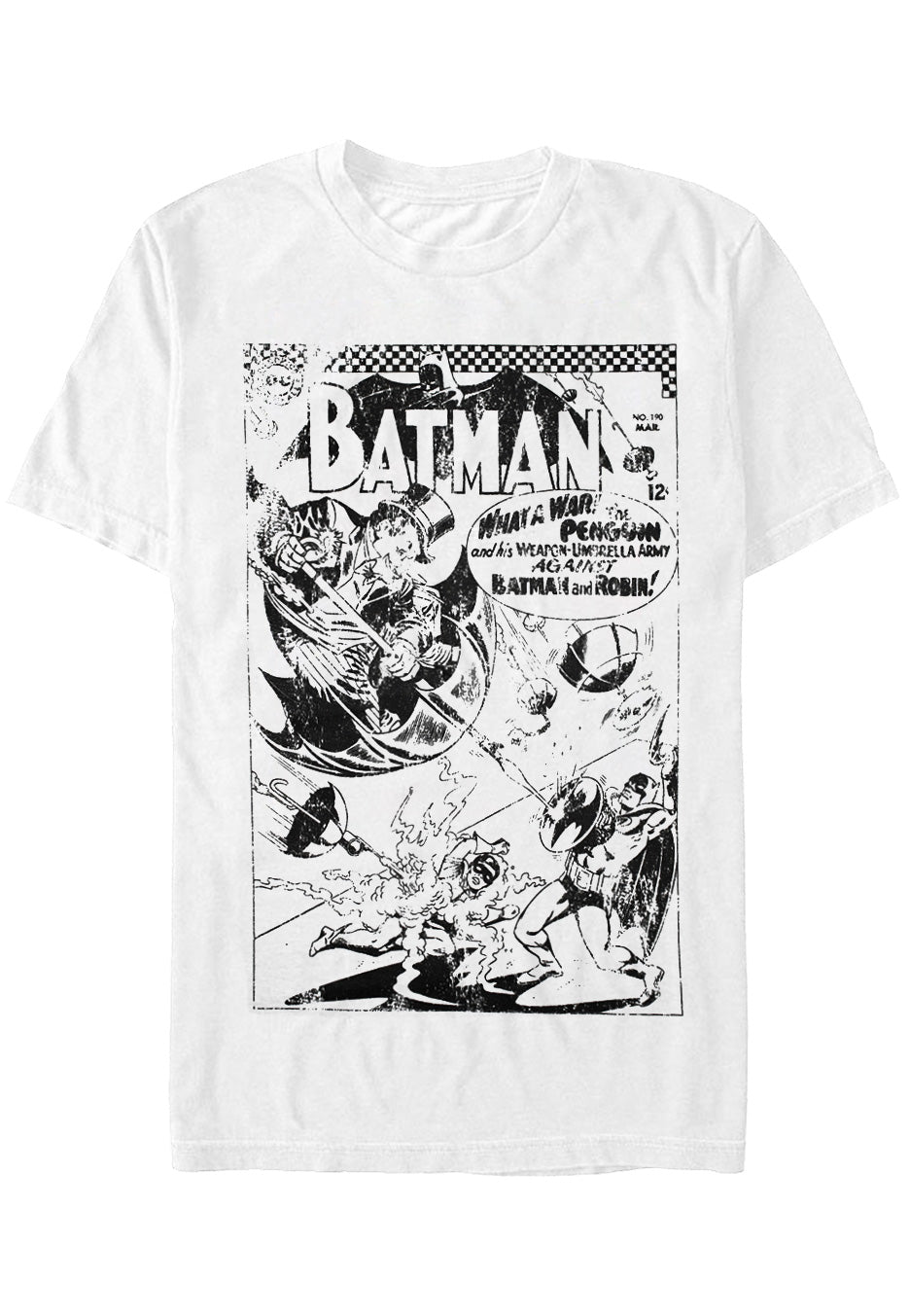 Batman - Umbrella Army Distressed White - T-Shirt | Neutral-Image