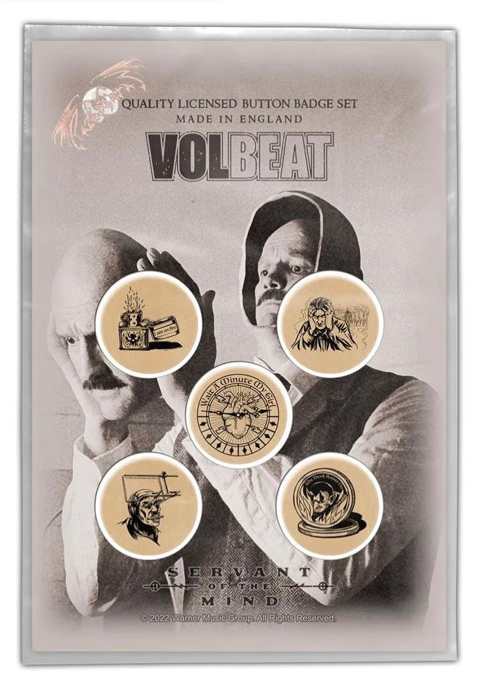 Volbeat - Servant Of The Mind - Button Set | Neutral-Image