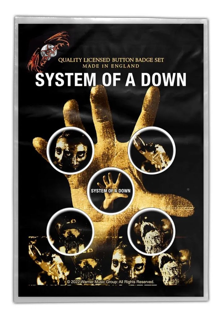 System Of A Down - Hand - Button Set | Neutral-Image