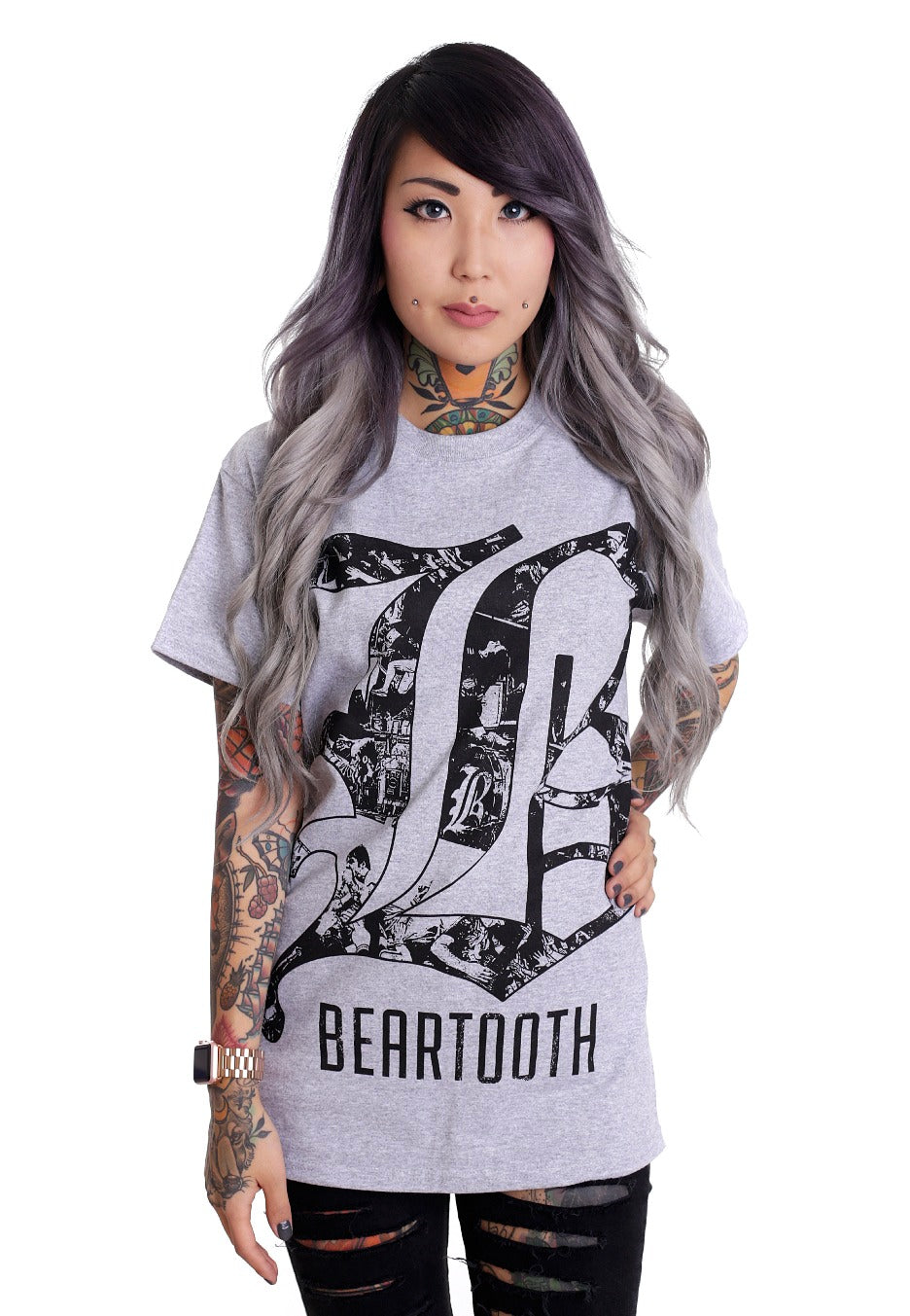 Beartooth - Collage B Sportsgrey - T-Shirt | Women-Image