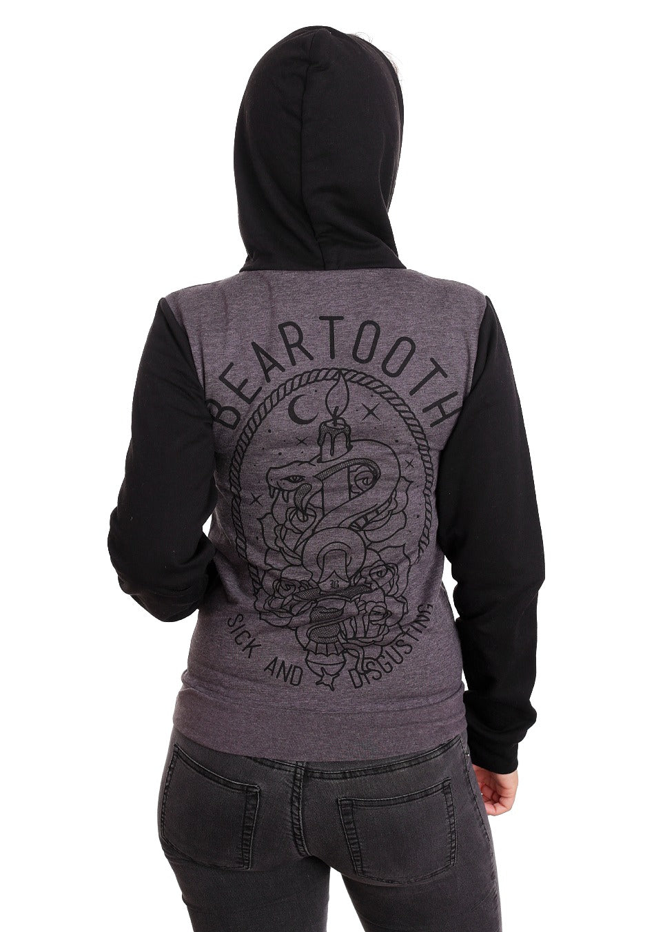 Beartooth - Sick And Disgusting Charcoal/Black - Zipper | Women-Image