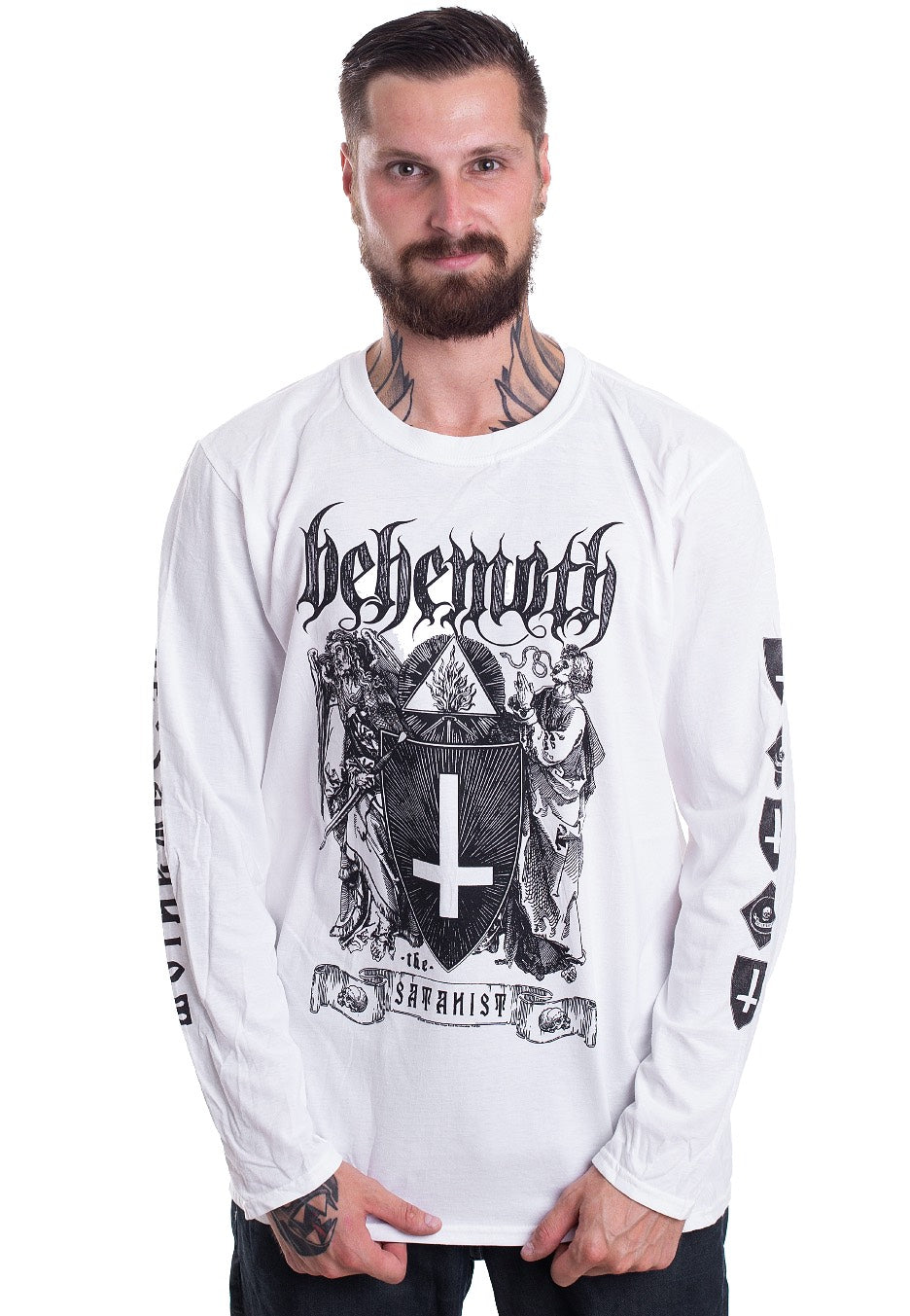 Behemoth - The Satanist White - Longsleeve | Men-Image