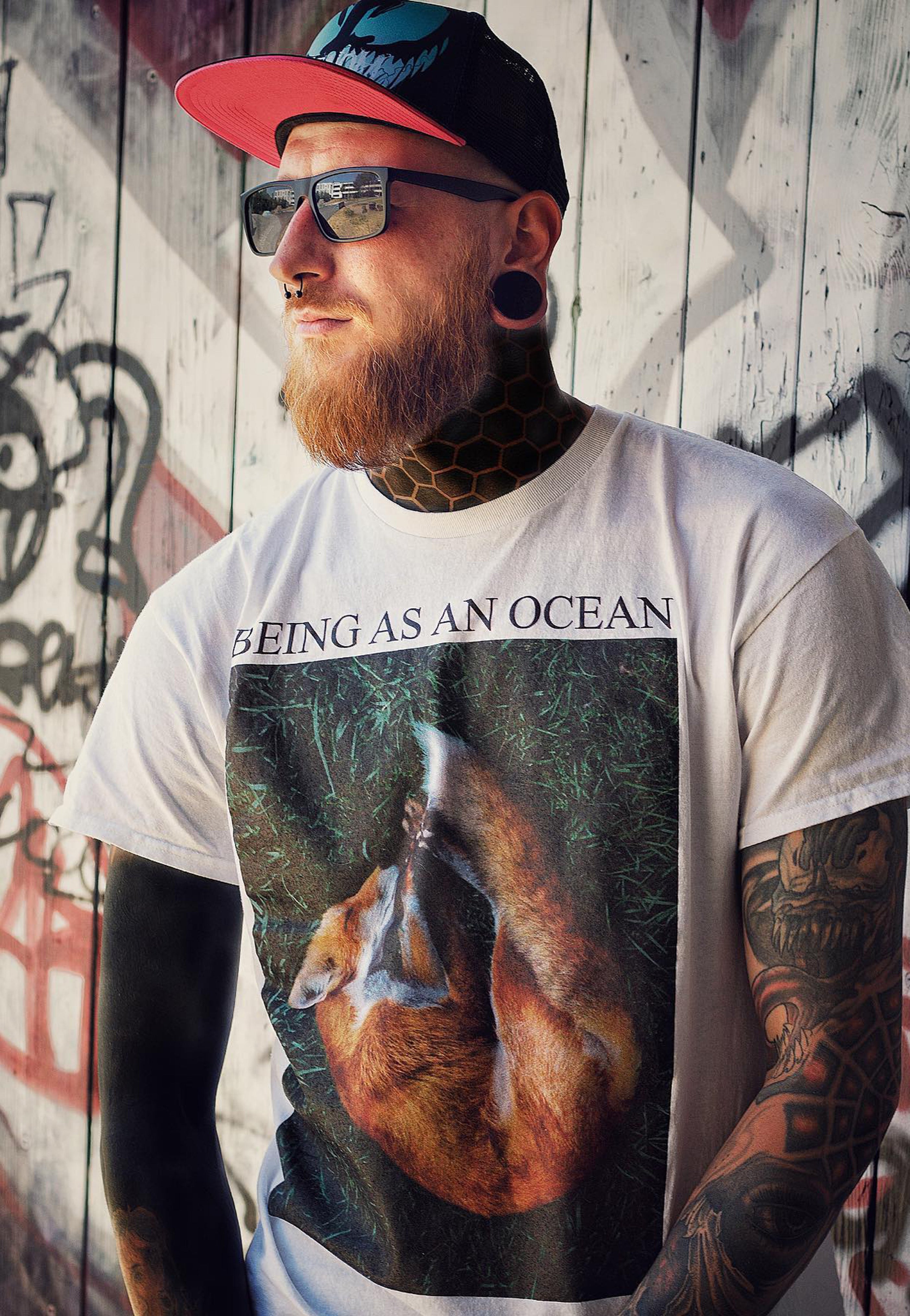 Being As An Ocean - Sleeping Fox White - T-Shirt | Men-Image