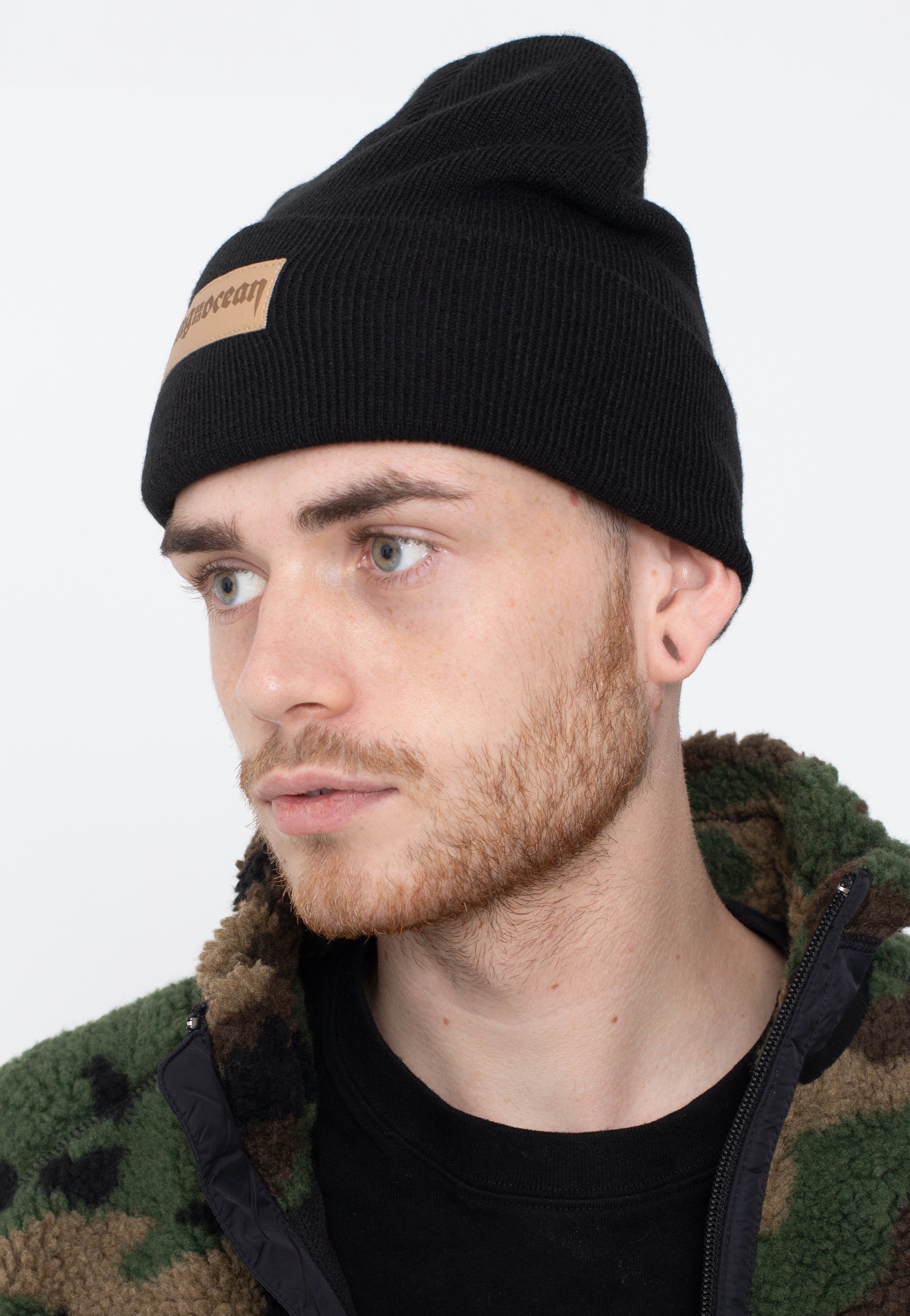 Being As An Ocean - Logo Fake Leather Patch - Beanie | Men-Image