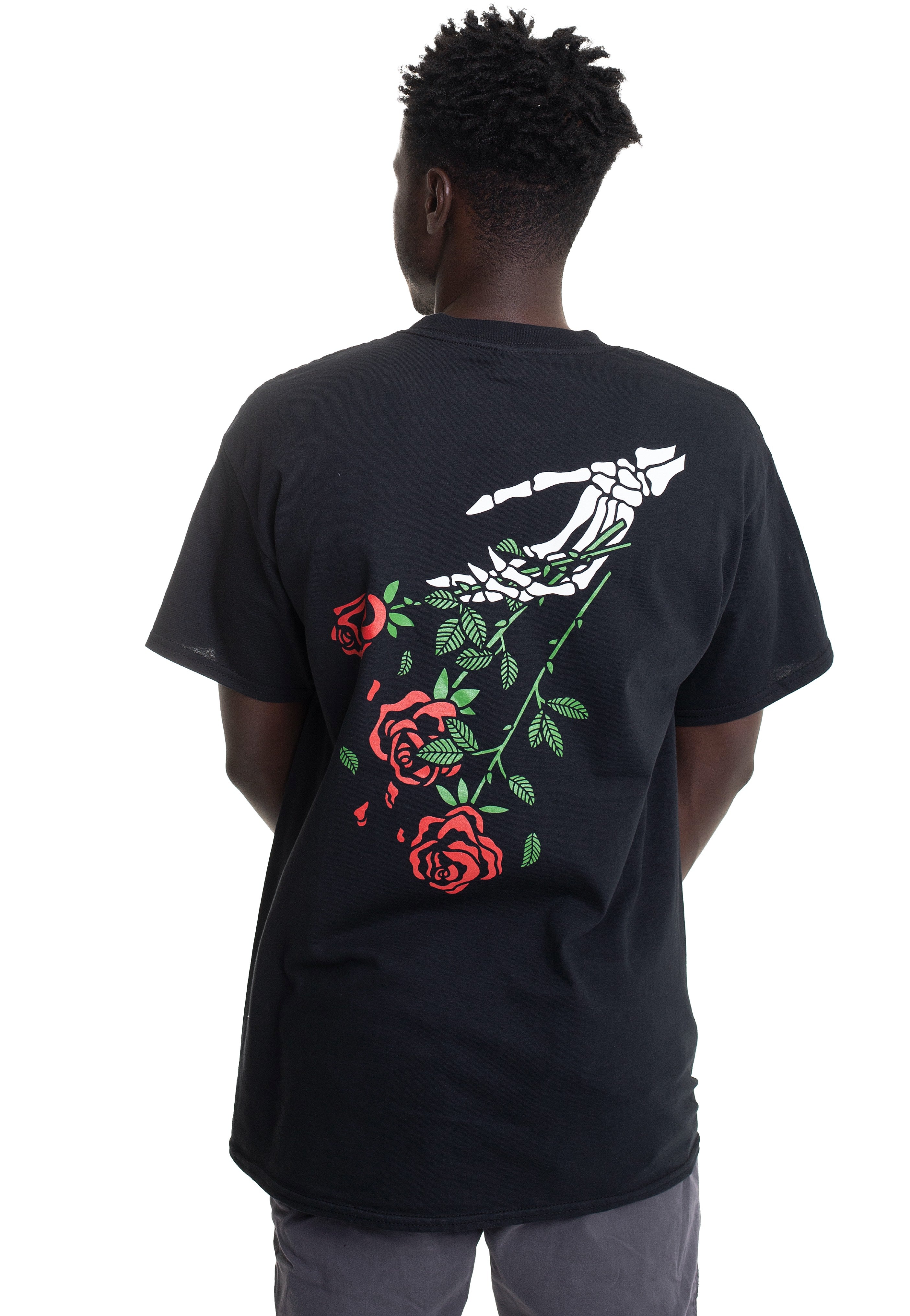 Being As An Ocean - Skeleton Roses Embroidered - T-Shirt | Men-Image