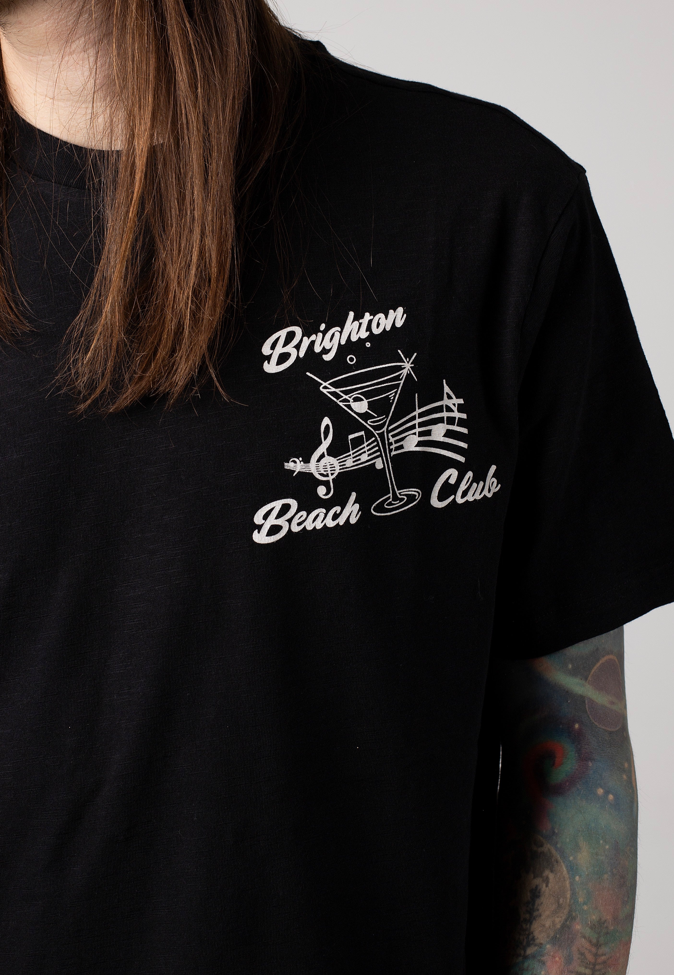 Ben Sherman - Brighton Beach Club Black - T-Shirt | Men-Image