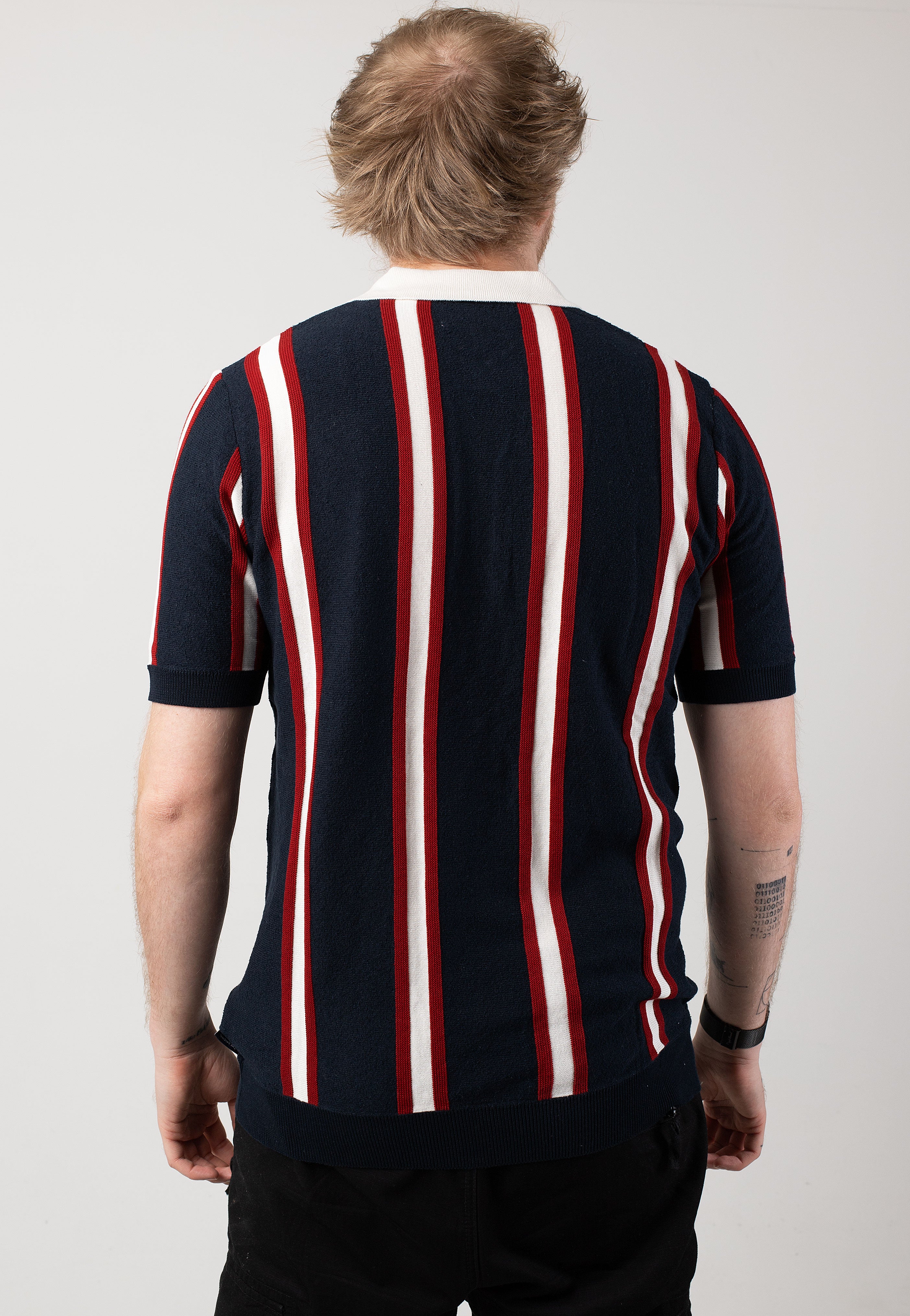 Ben Sherman - Mod Knitted Rugby Dark Navy - Polo | Men-Image