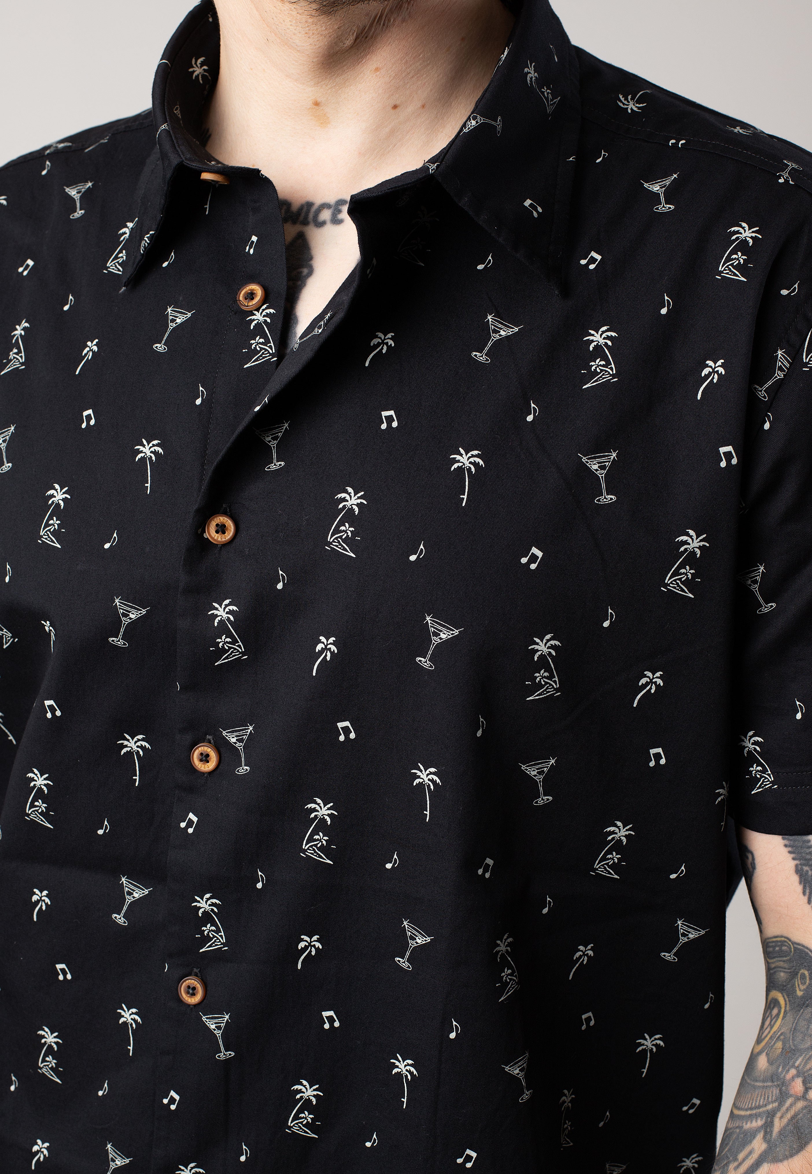 Ben Sherman - Scattered Print Black - Shirt | Men-Image