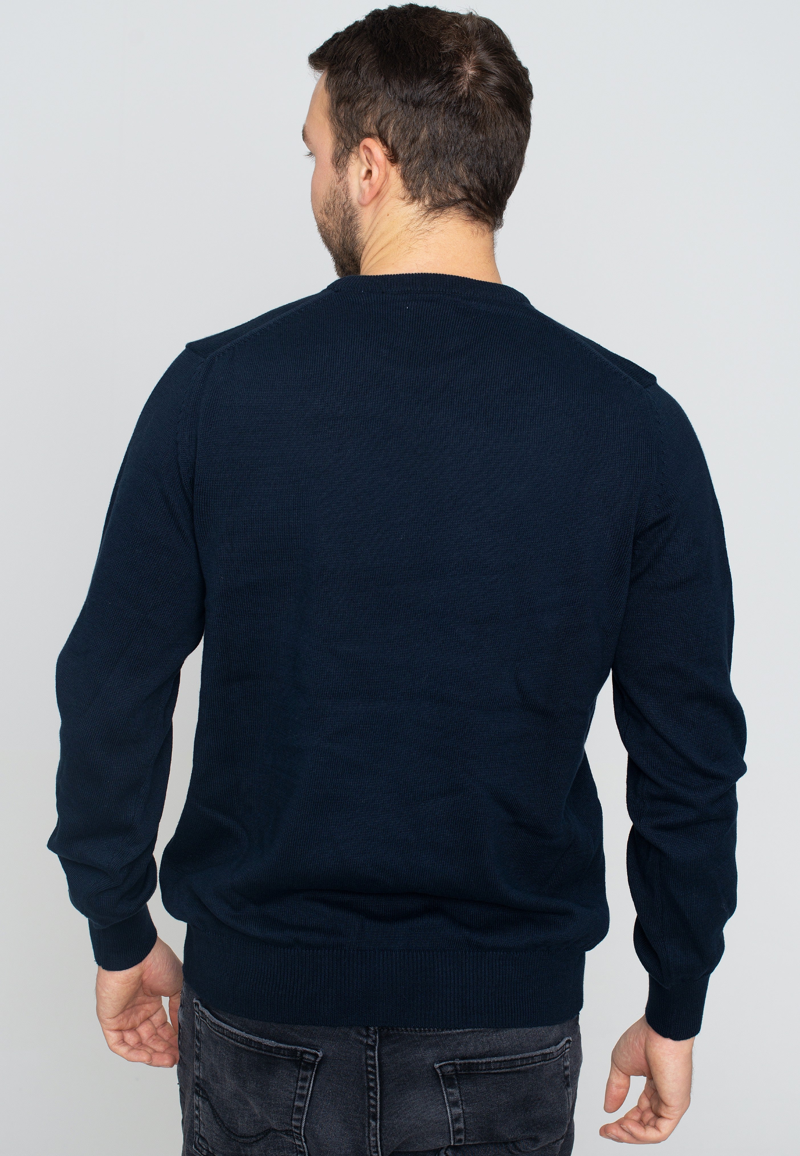 Ben Sherman - Signature Cotton Crew Dark Navy - Pullover | Men-Image