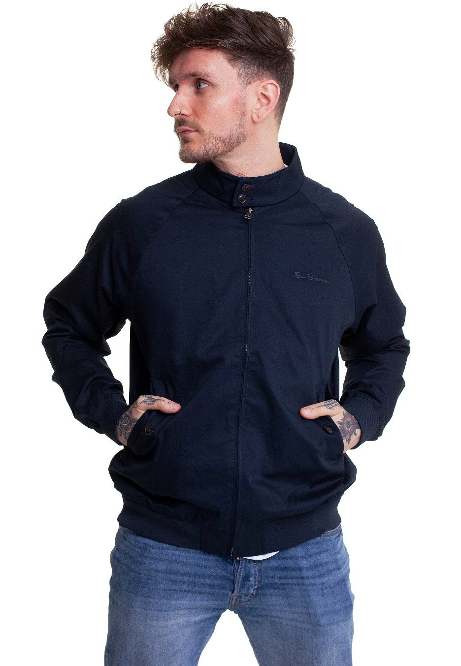 Ben Sherman - Signature Harrington Dark Navy - Jacket | Men-Image