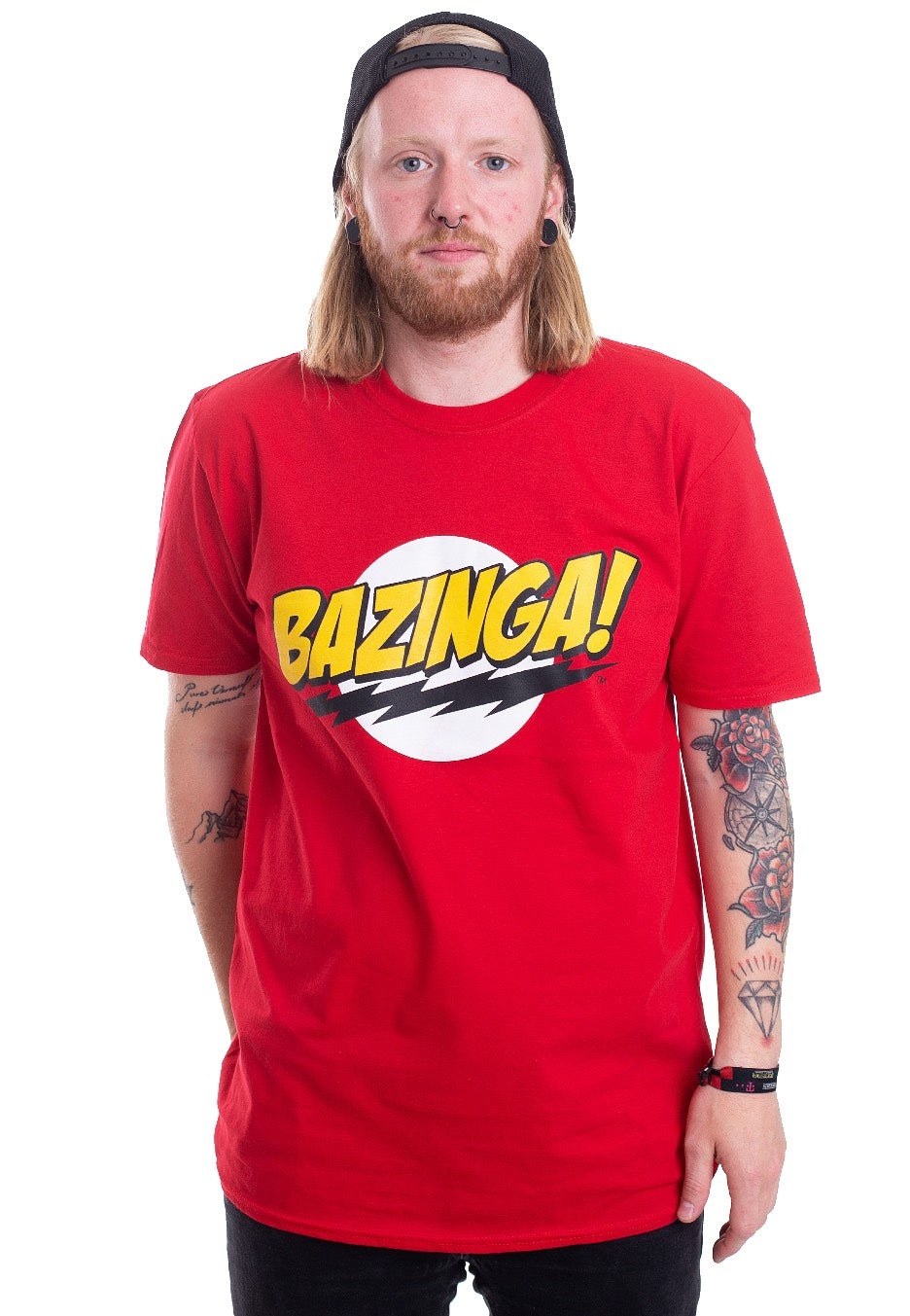 The Big Bang Theory - Bazinga Super Logo Red - T-Shirt | Men-Image