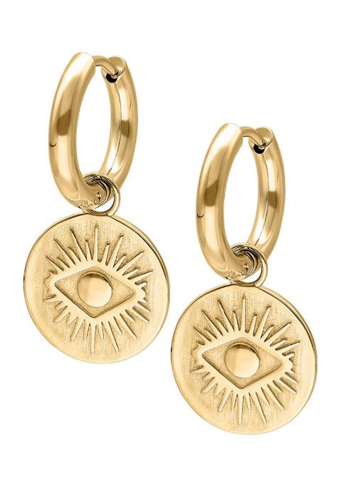 Wildcat - Little Luminous Eye Gold - Earrings | Neutral-Image