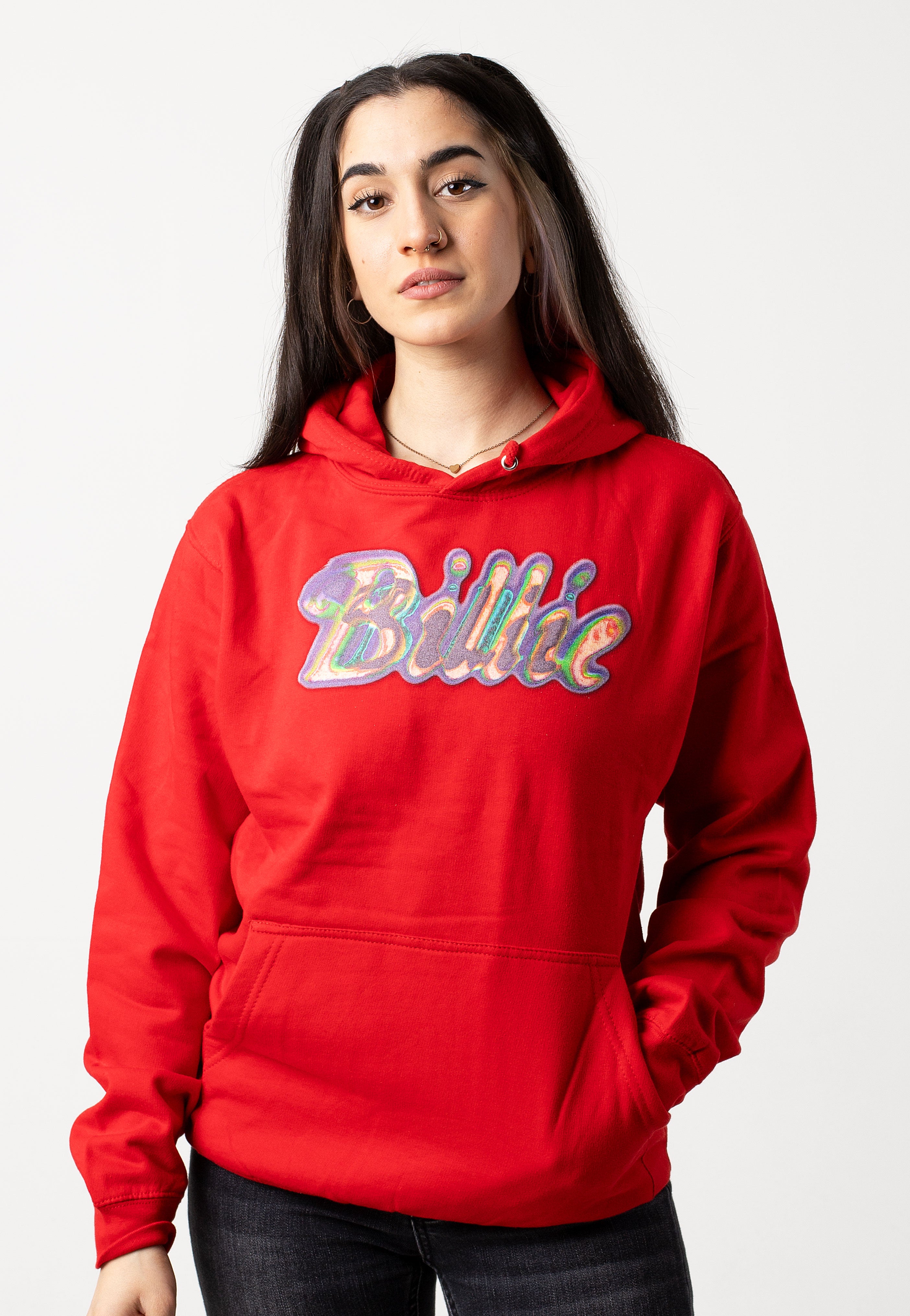 Billie Eilish - Silhouettes Red - Hoodie | Women-Image