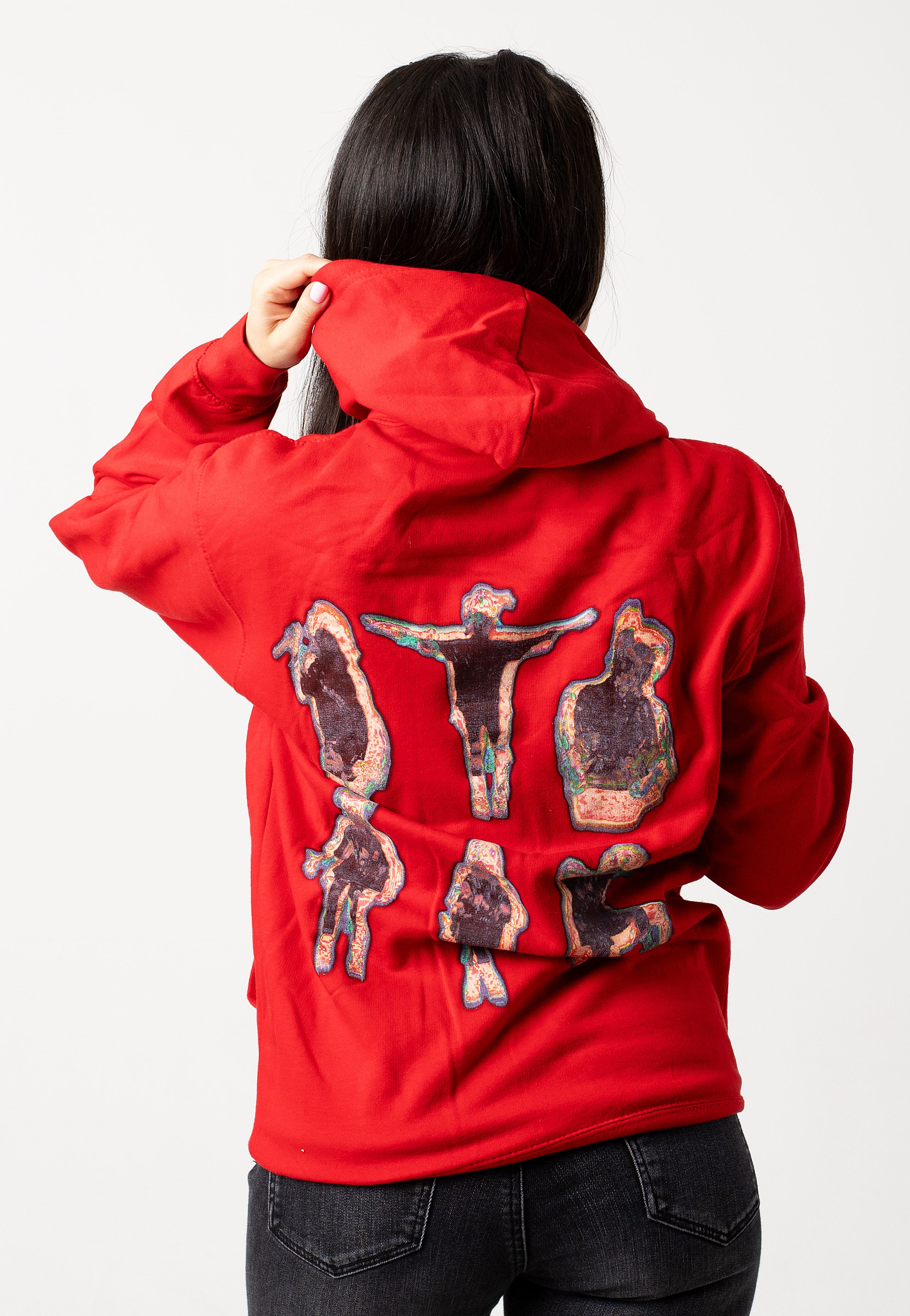 Billie Eilish - Silhouettes Red - Hoodie | Women-Image