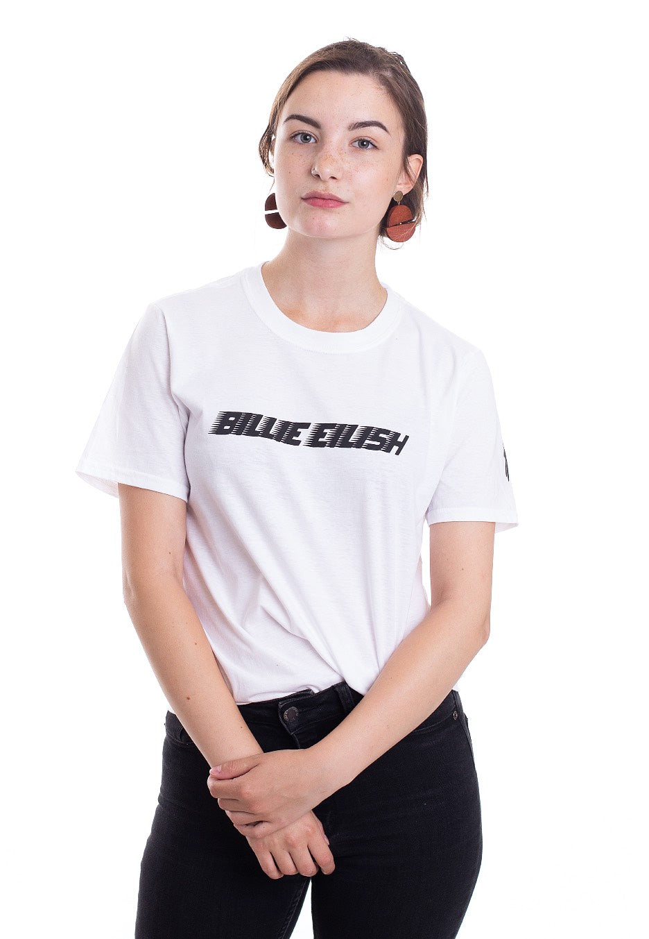 Billie Eilish - Black Racer Logo White - T-Shirt | Women-Image