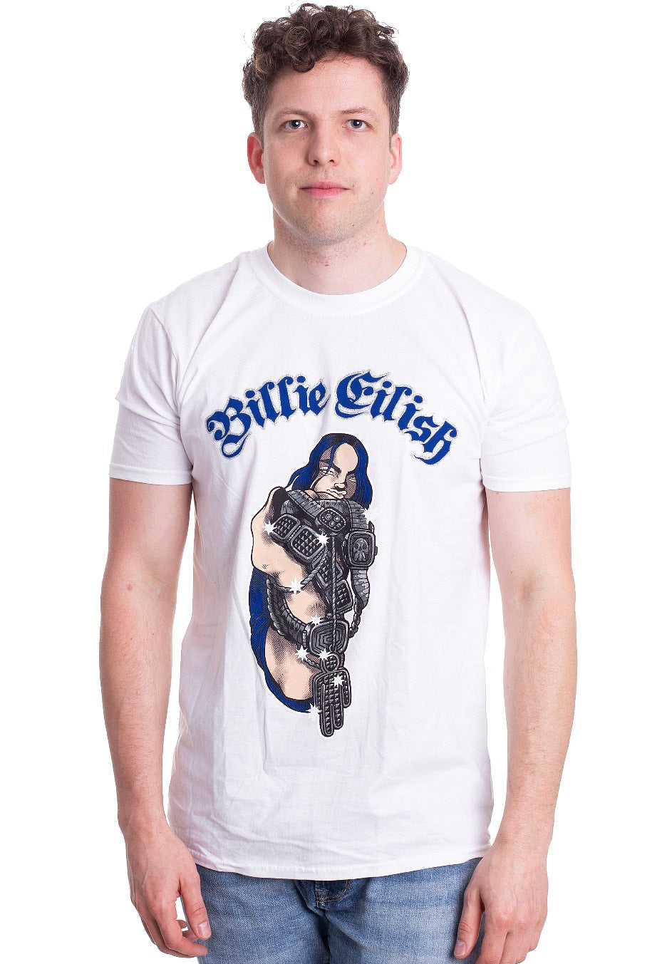 Billie Eilish - Bling White - T-Shirt | Men-Image