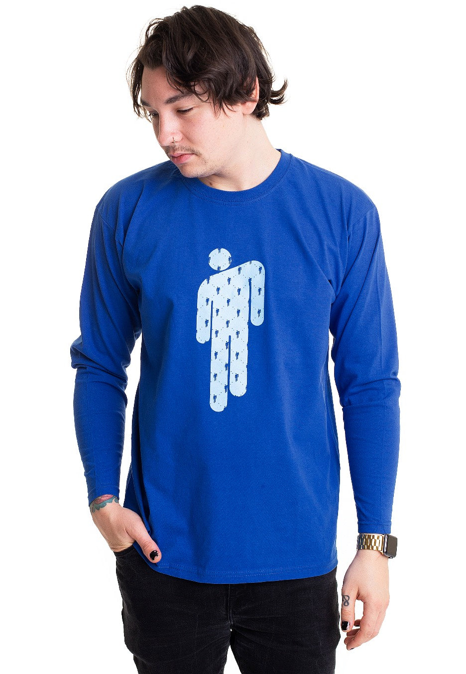 Billie Eilish - Manonman Blue - Longsleeve | Men-Image