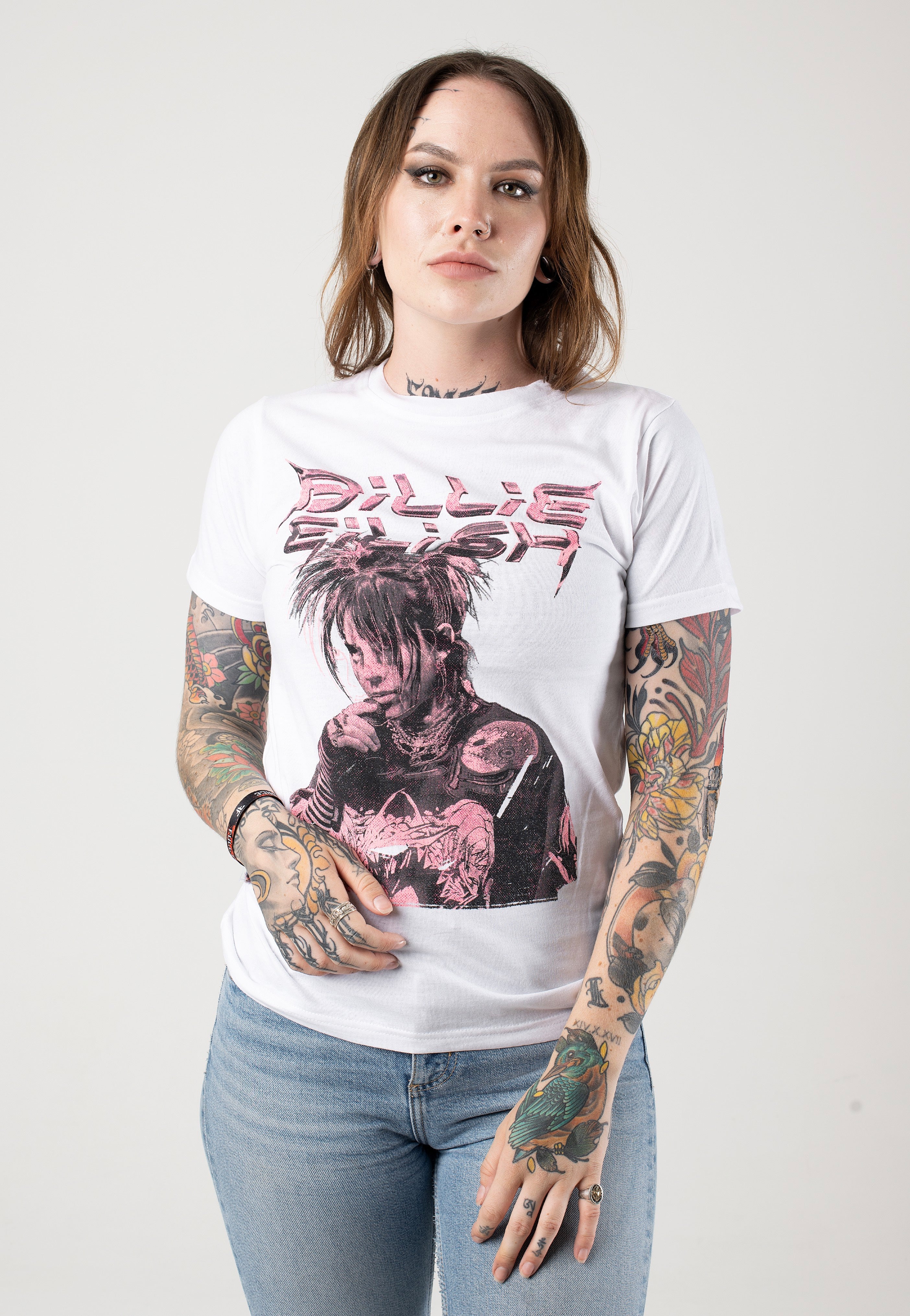 Billie Eilish - Purple Illustration - T-Shirt | Women-Image