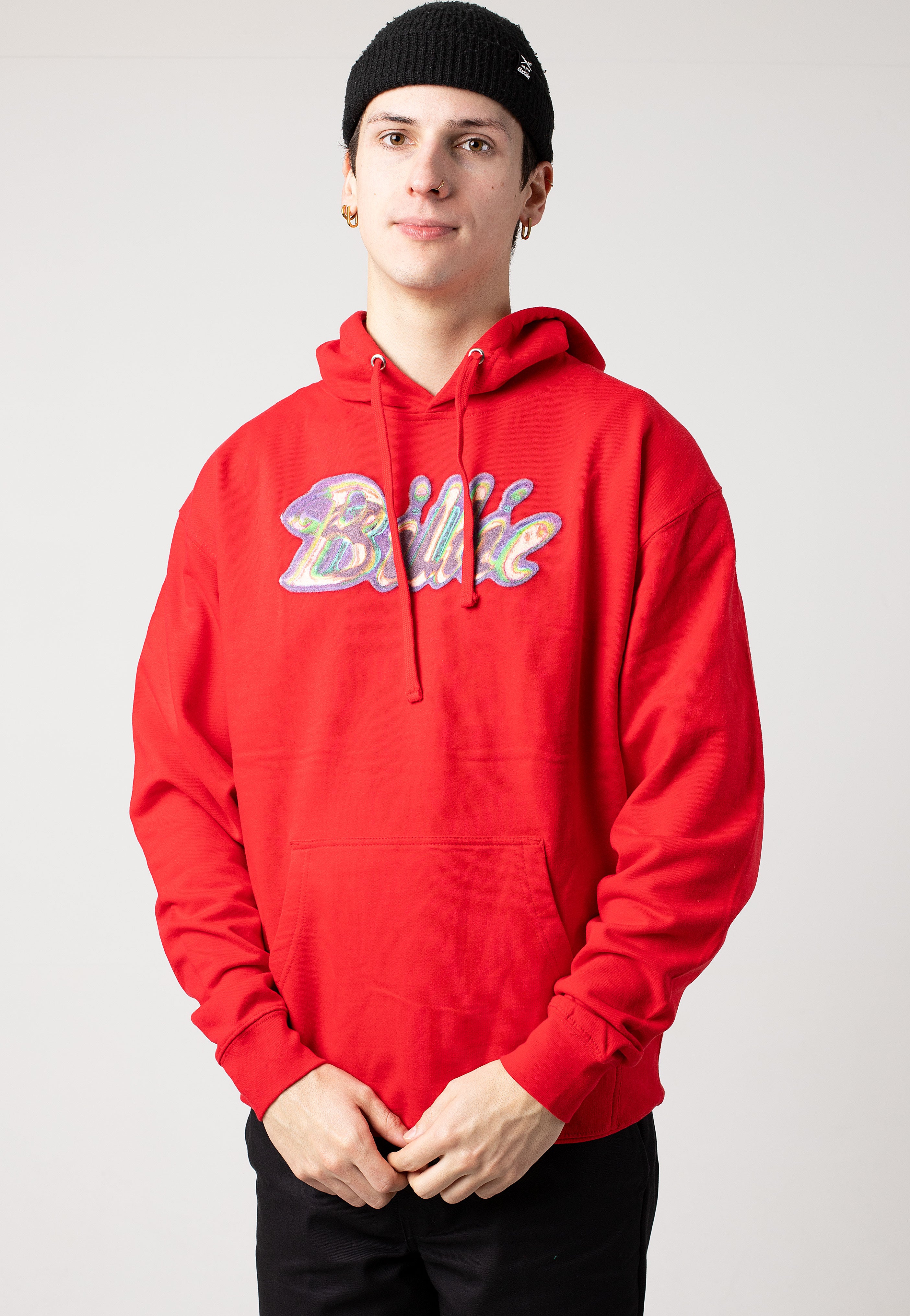 Billie Eilish - Silhouettes Red - Hoodie | Men-Image