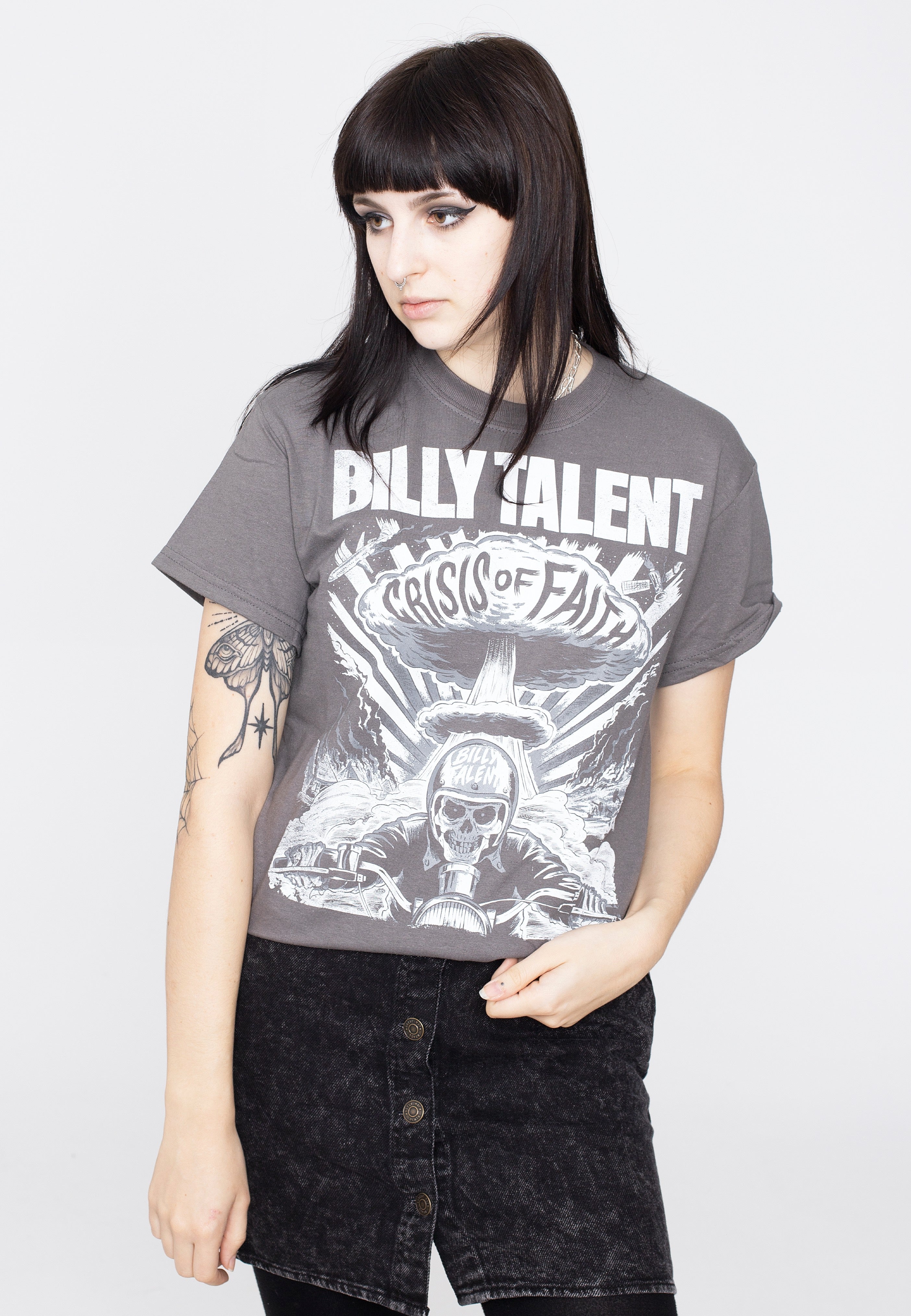 Billy Talent - Crisis Of Faith Cover Distressed Charcoal - T-Shirt | Women-Image