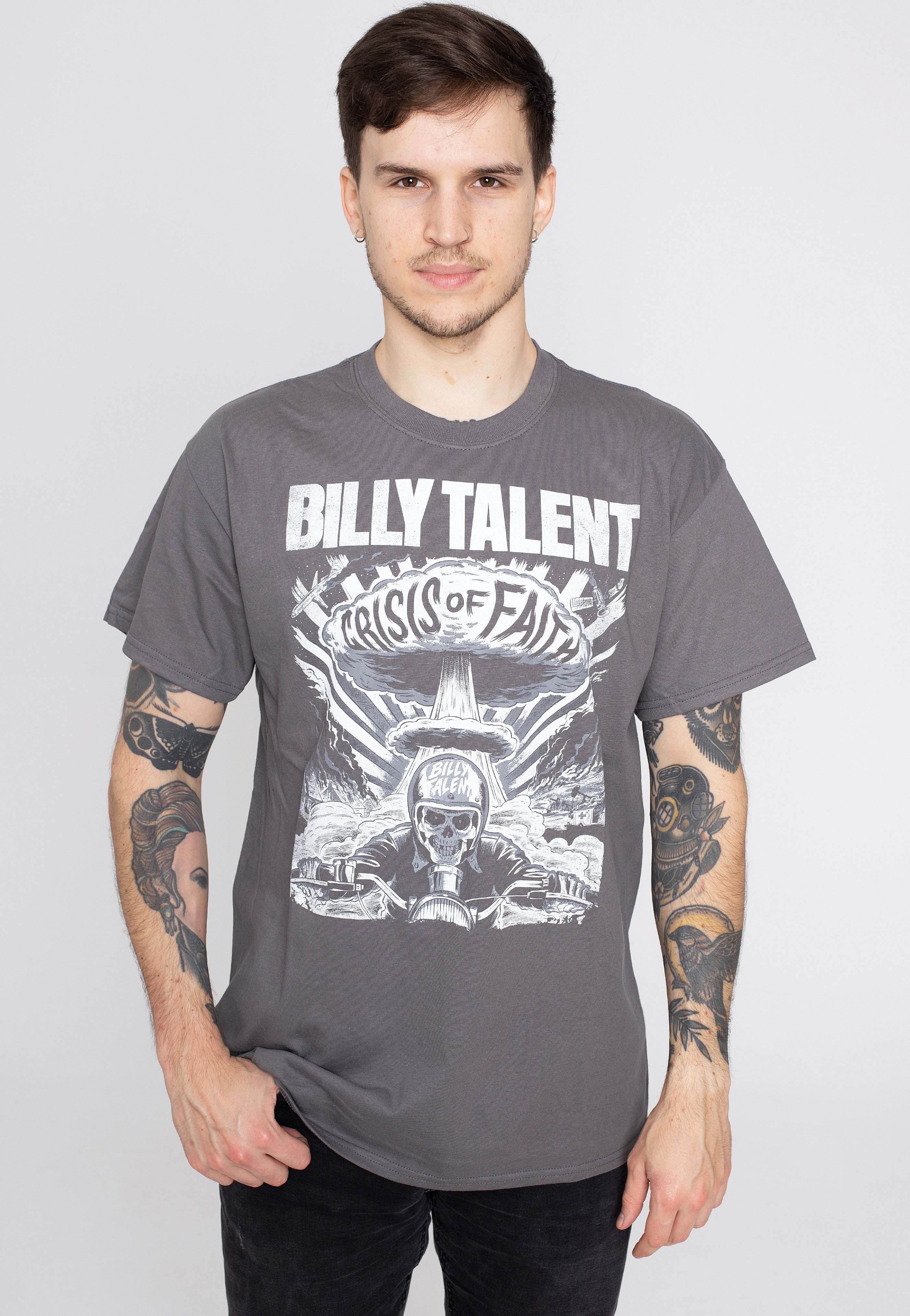 Billy Talent - Crisis Of Faith Cover Distressed Charcoal - T-Shirt | Men-Image