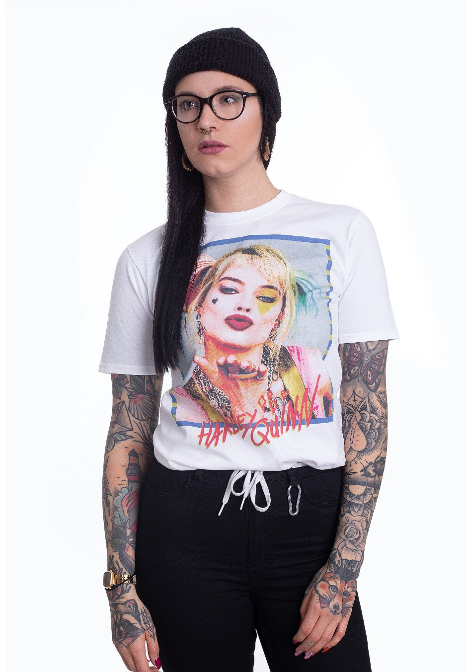 Birds Of Prey - Harley Quinn Kiss White - T-Shirt | Women-Image