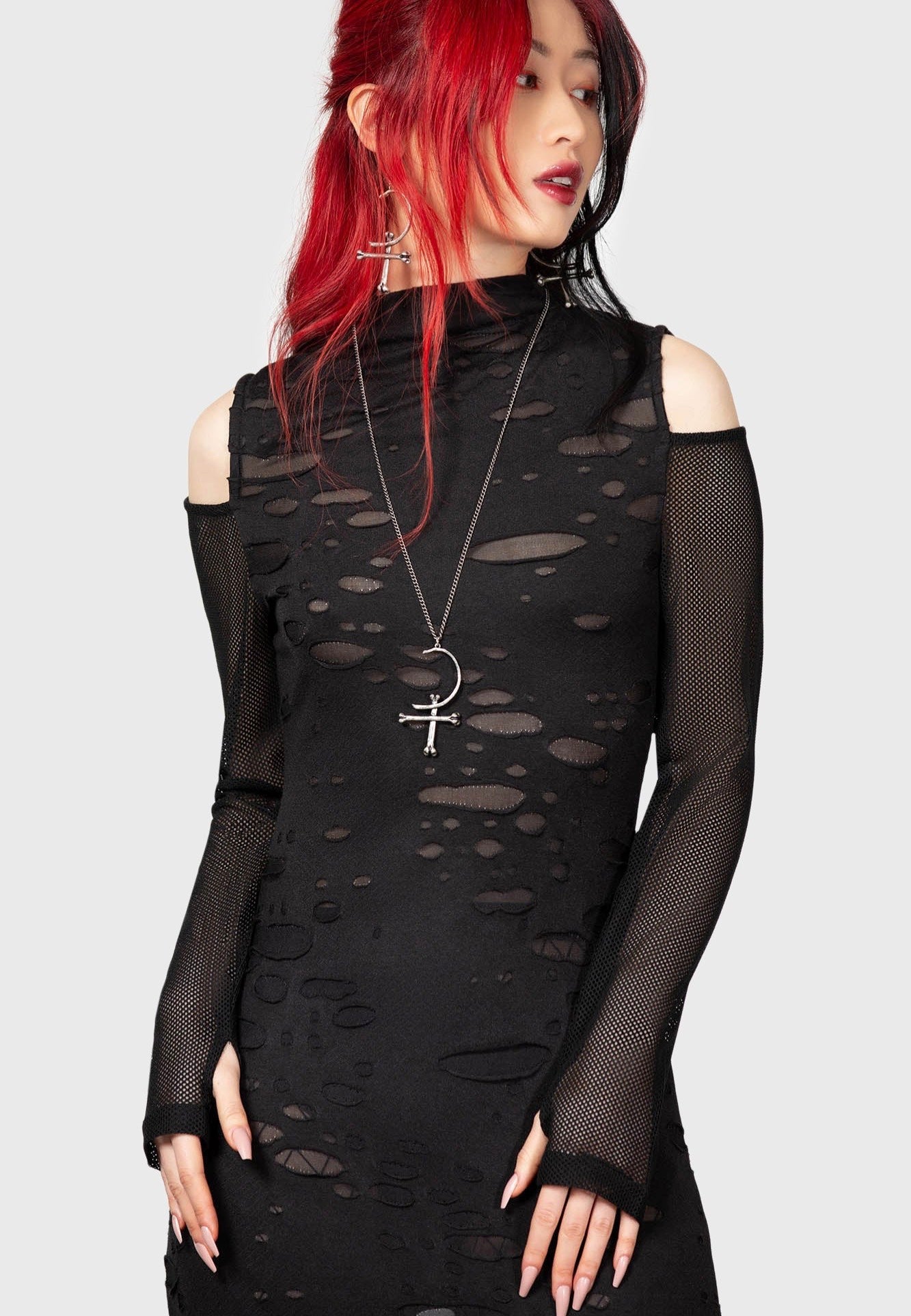 Killstar - Biters Maxi Black - Dress | Women-Image