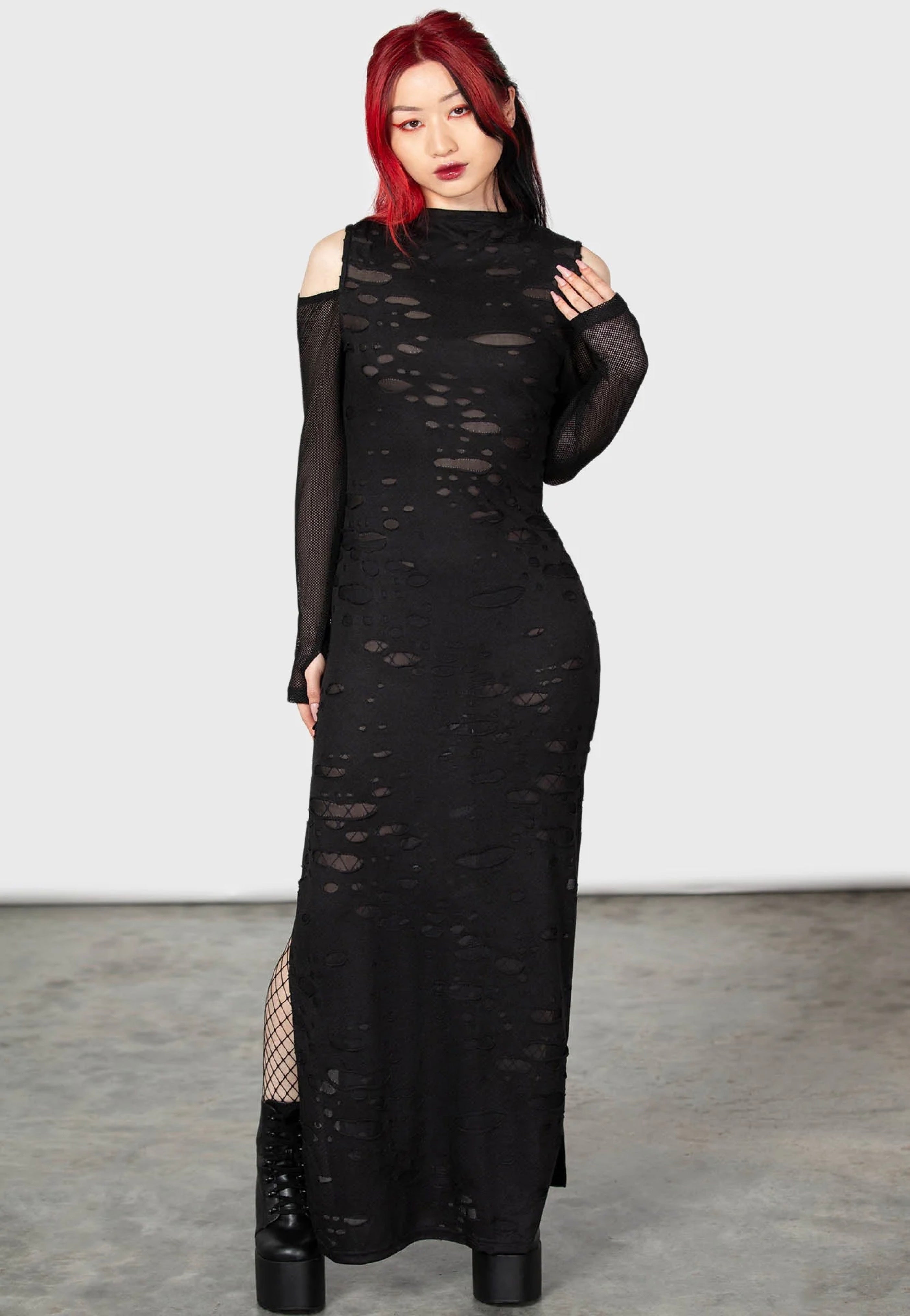 Killstar - Biters Maxi Black - Dress | Women-Image