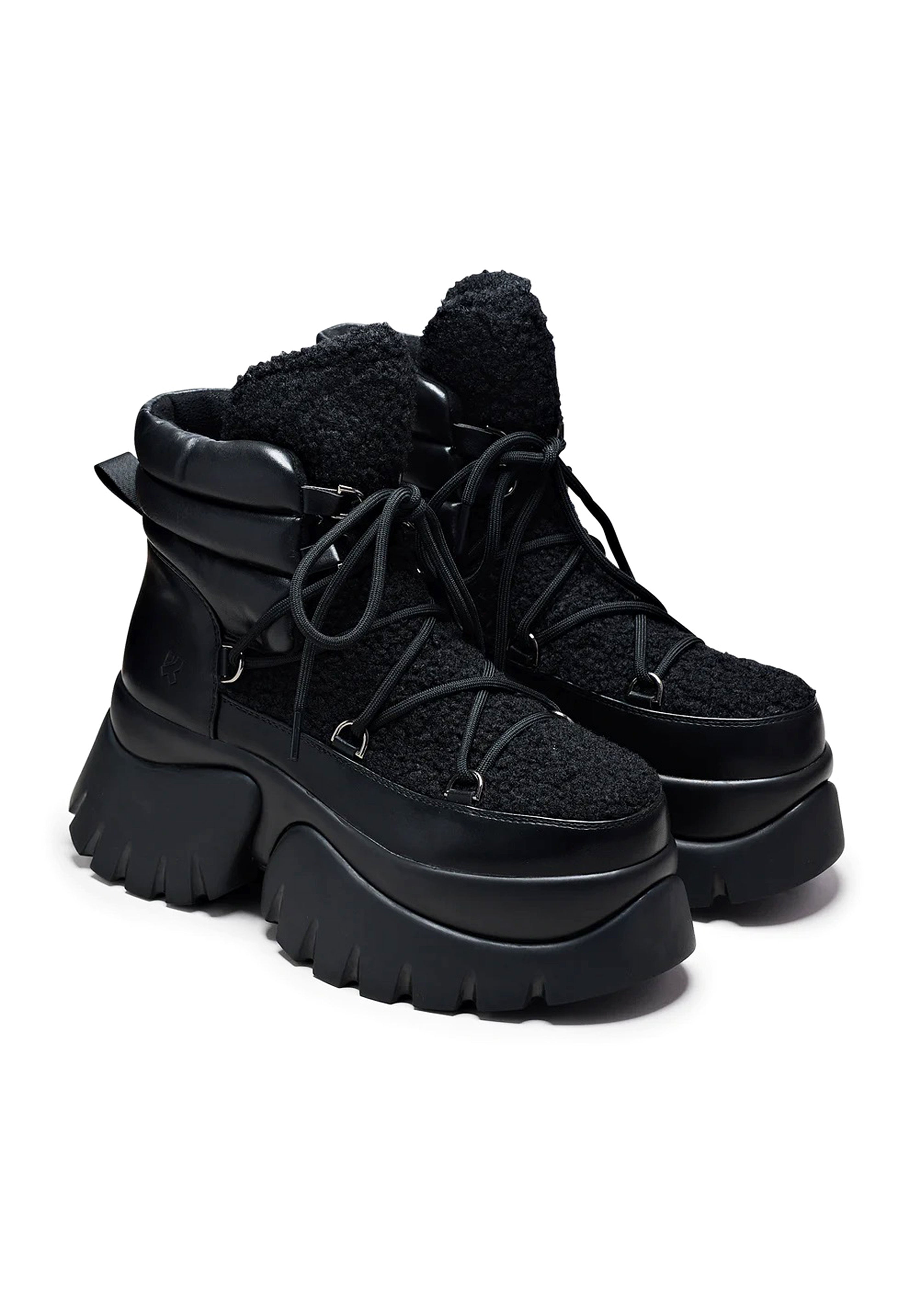 Koi Footwear - Black Fluffy Vilun Black - Girl Shoes | Women-Image