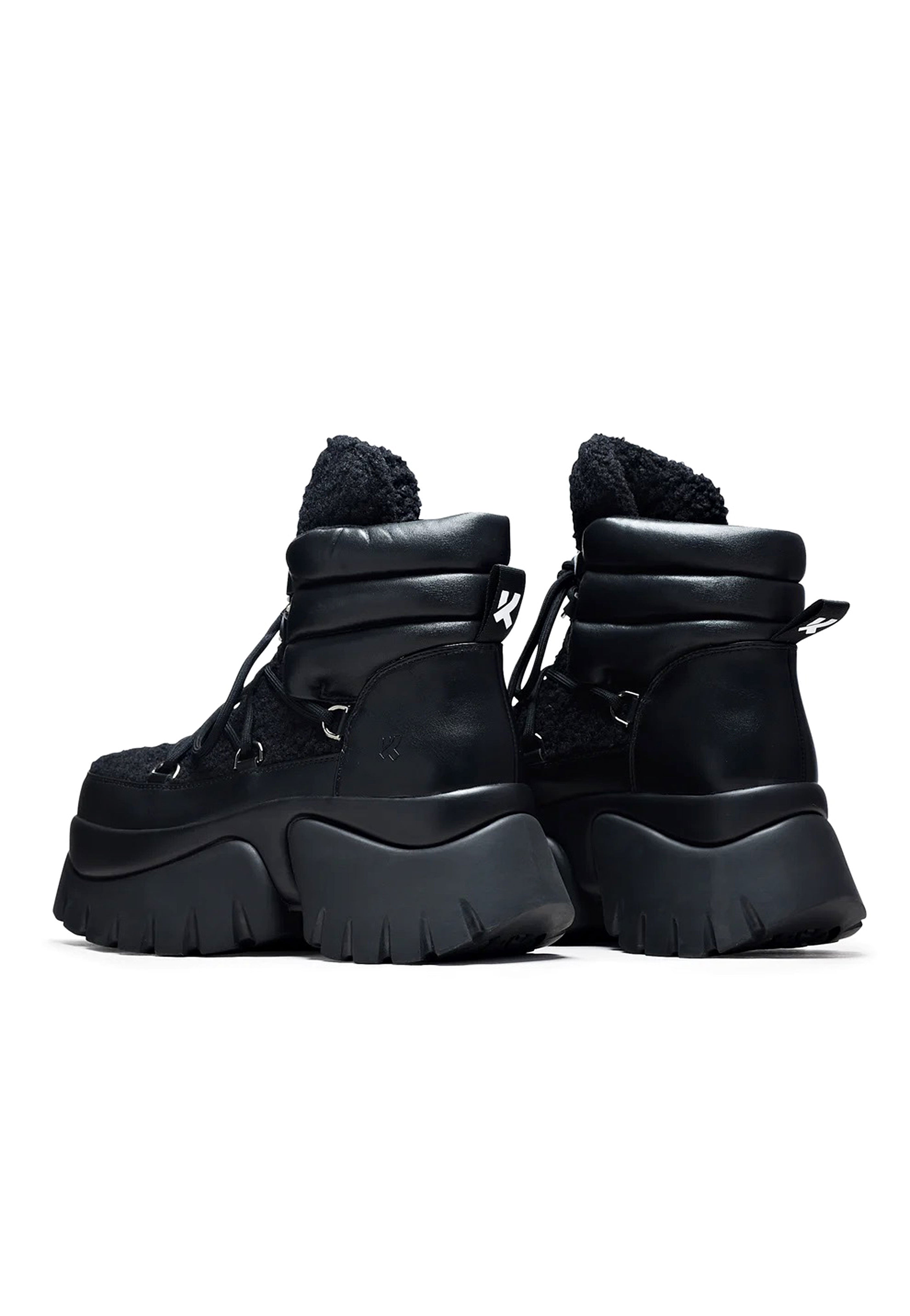 Koi Footwear - Black Fluffy Vilun Black - Girl Shoes | Women-Image