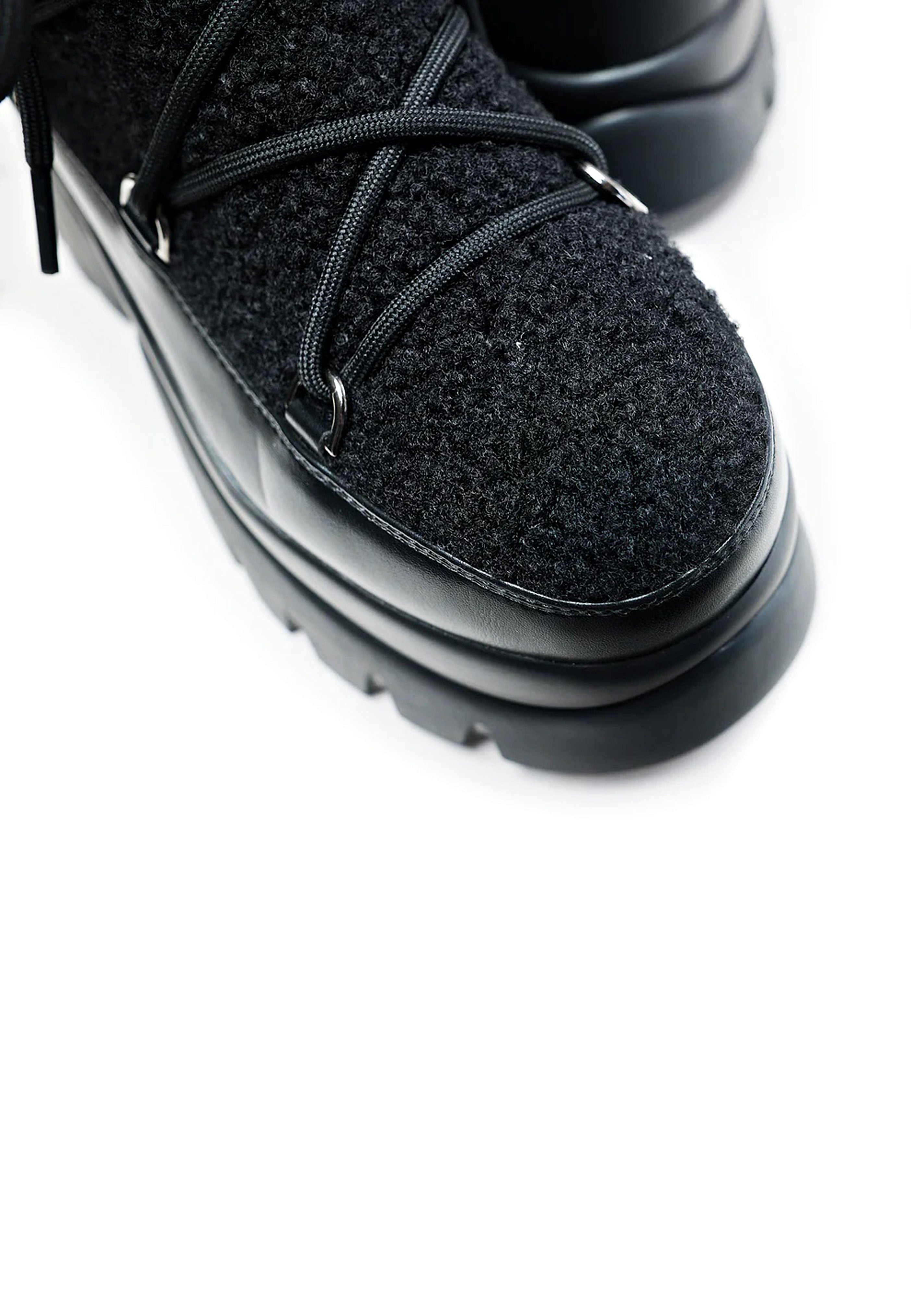 Koi Footwear - Black Fluffy Vilun Black - Girl Shoes | Women-Image