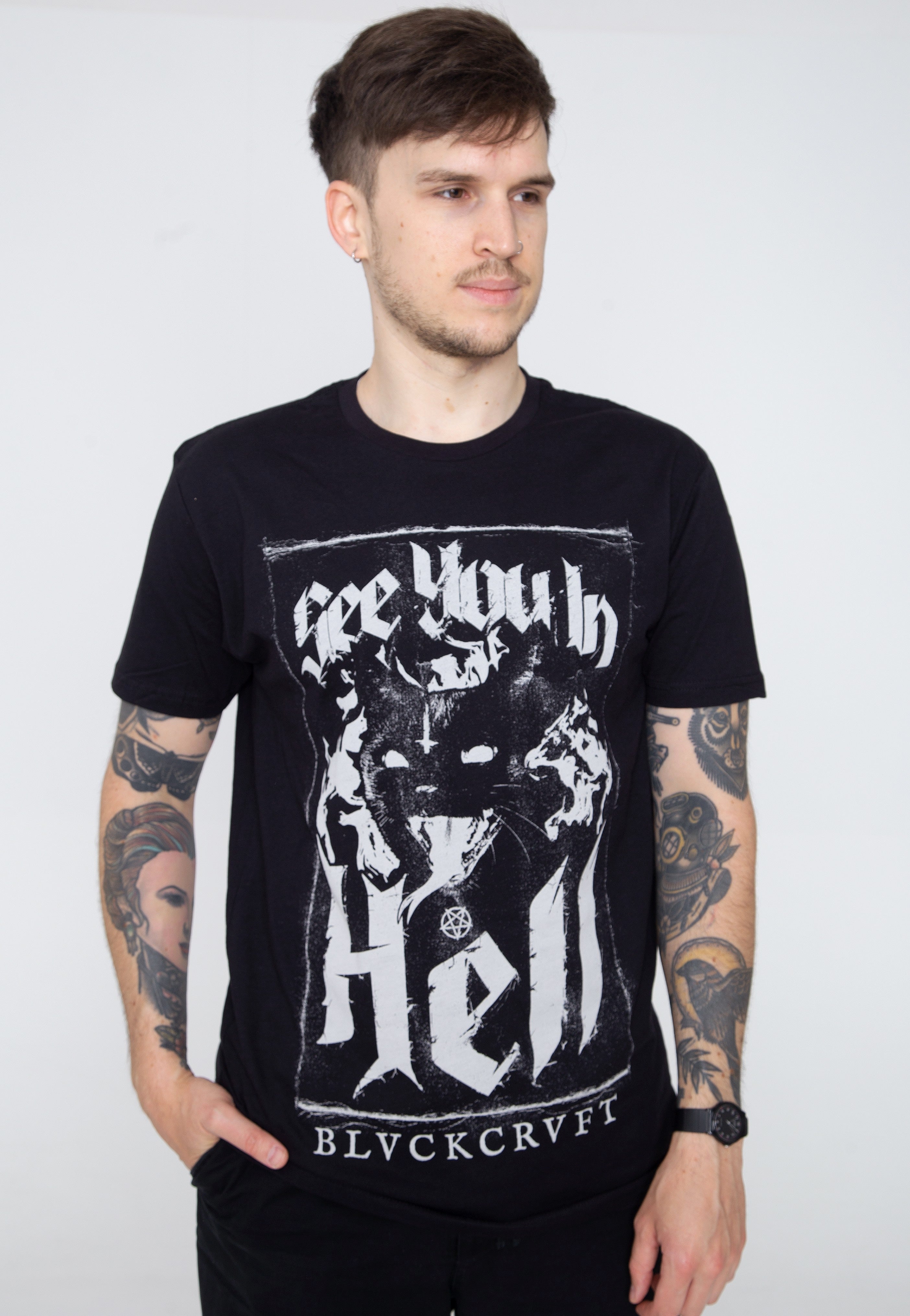 Black Craft Cult - See You In Hell Cat Black - T-Shirt | Men-Image