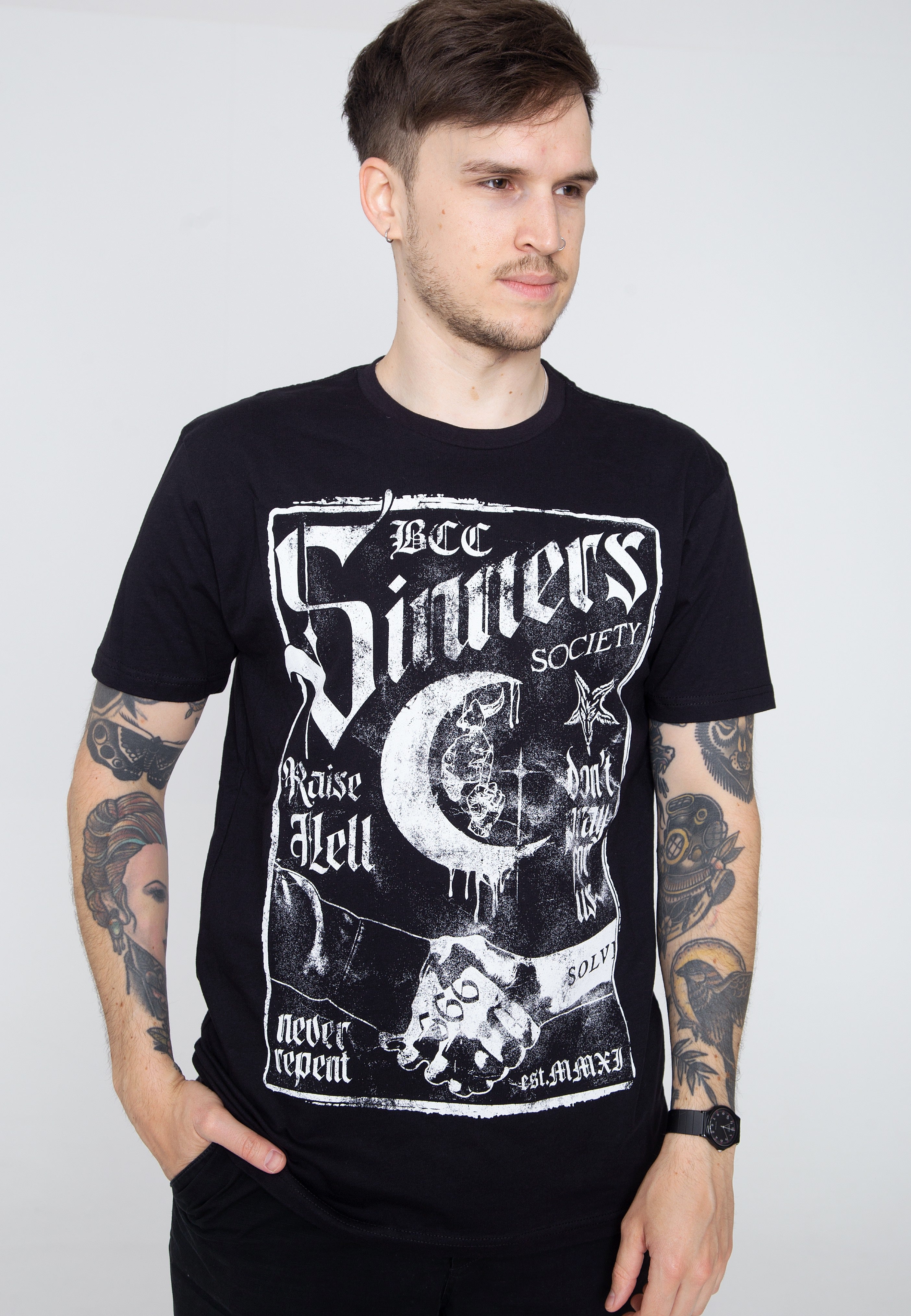 Black Craft Cult - Sinners Society Black - T-Shirt | Men-Image