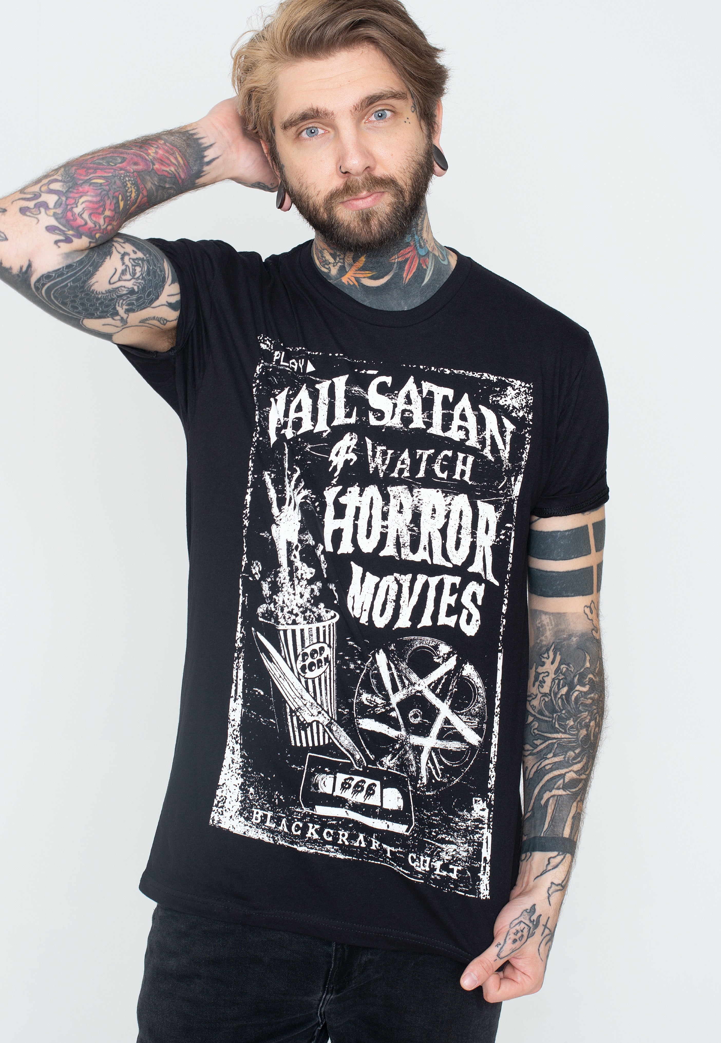 Black Craft Cult - VHS Horror Black - T-Shirt | Men-Image