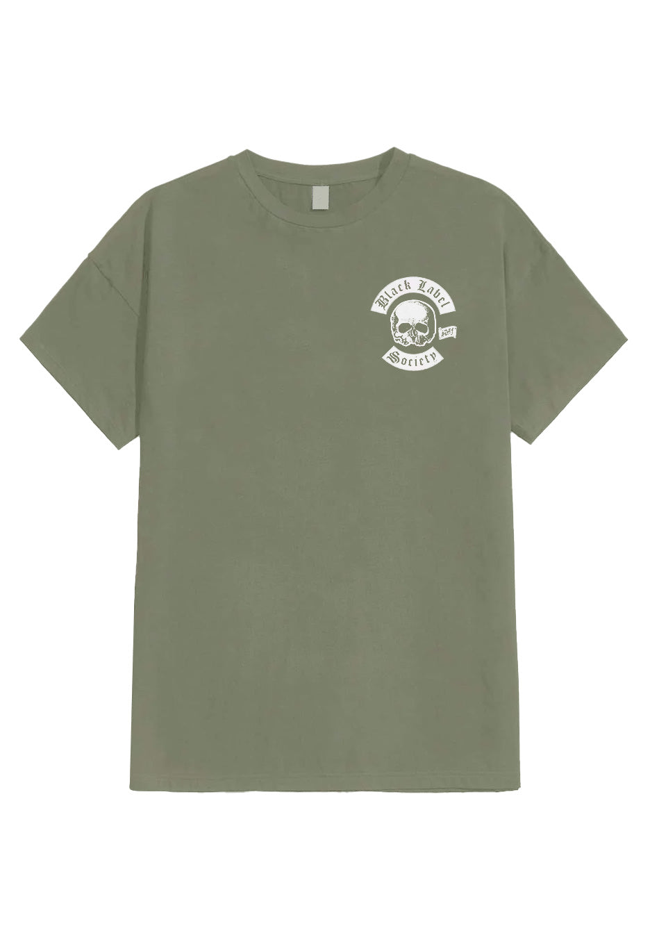 Black Label Society - Skull Logo Pocket Olive - T-Shirt | Neutral-Image